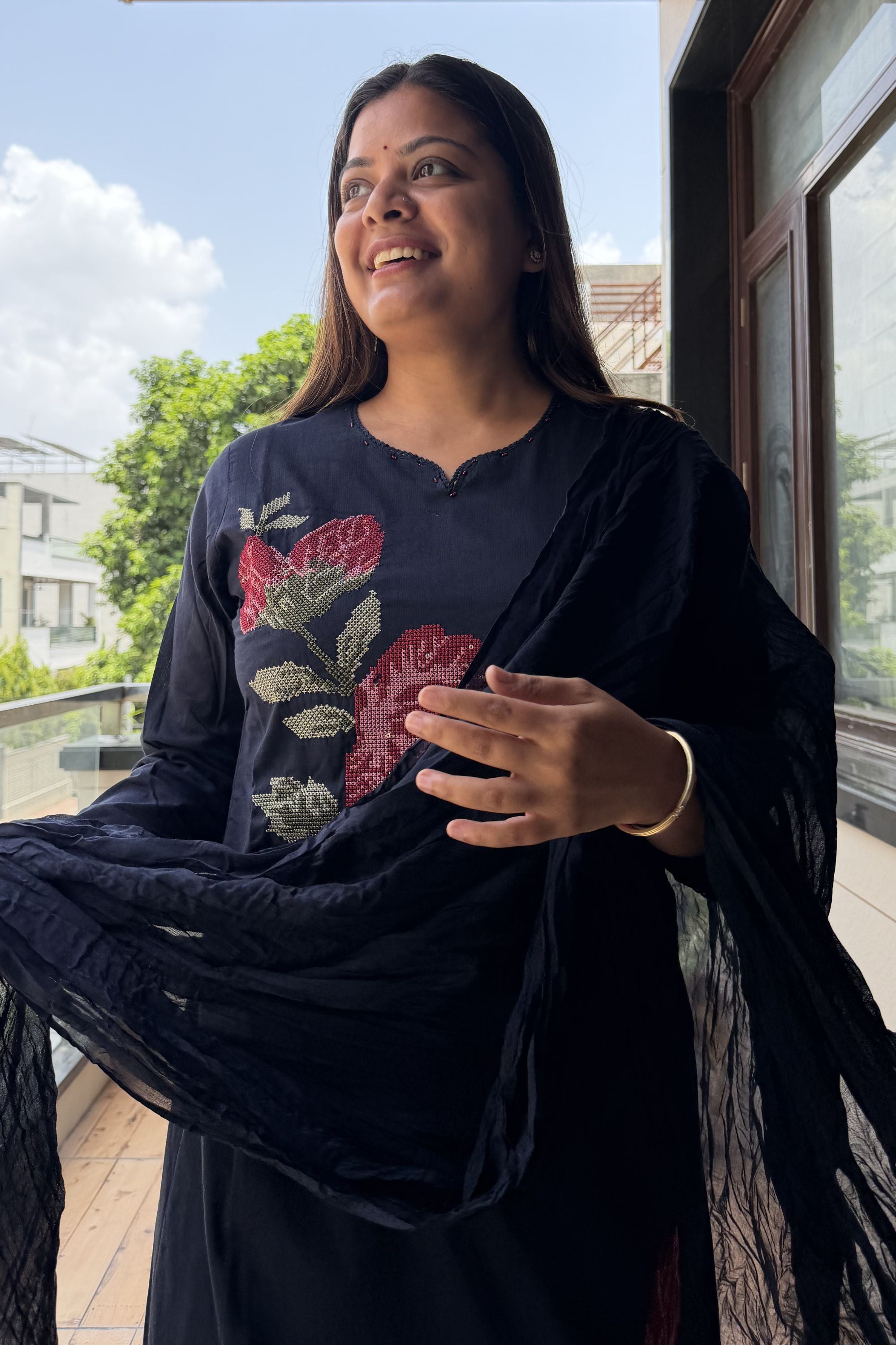 Dupatta Pant Set