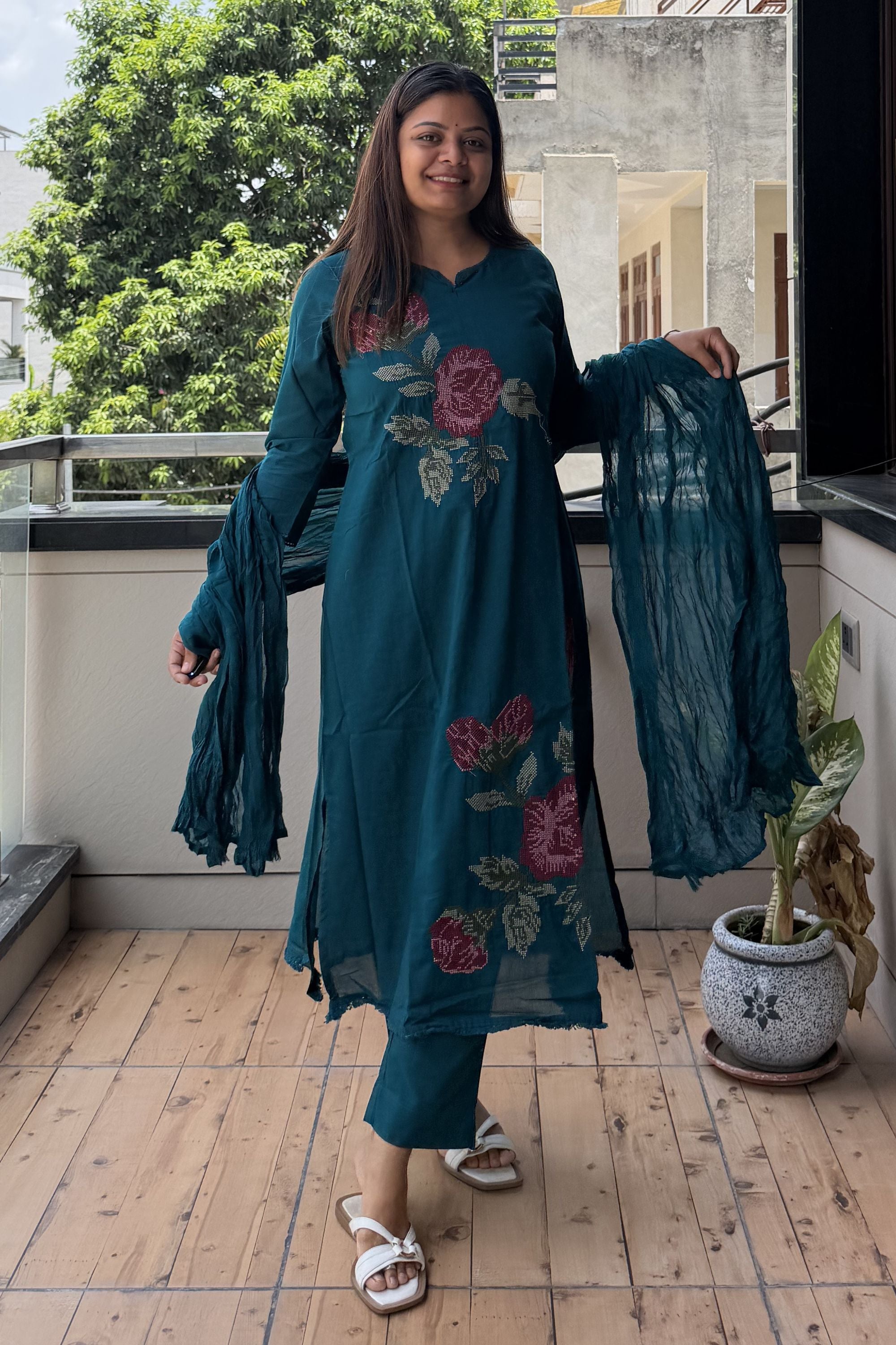 Dupatta Pant Set