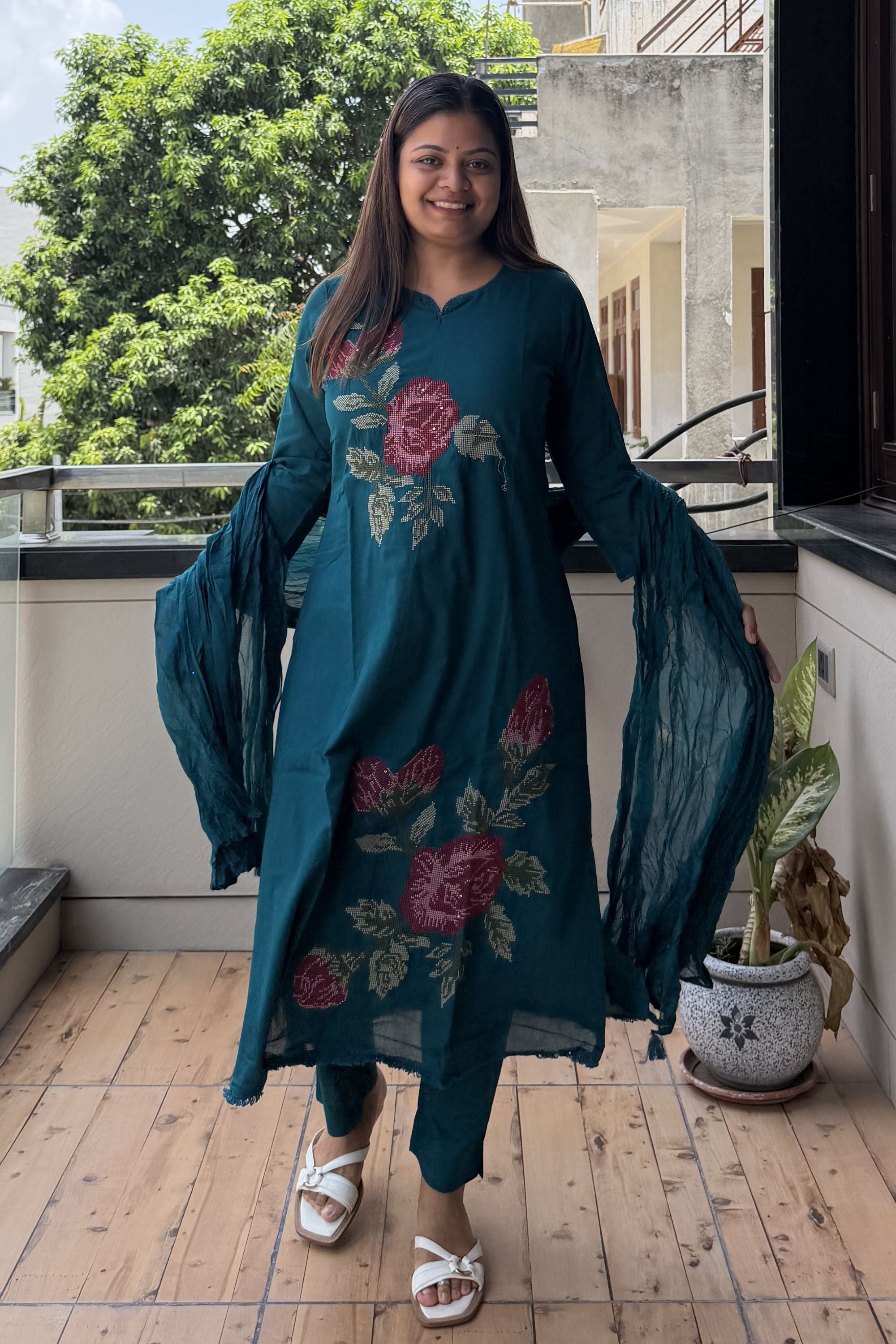 Dupatta Pant Set