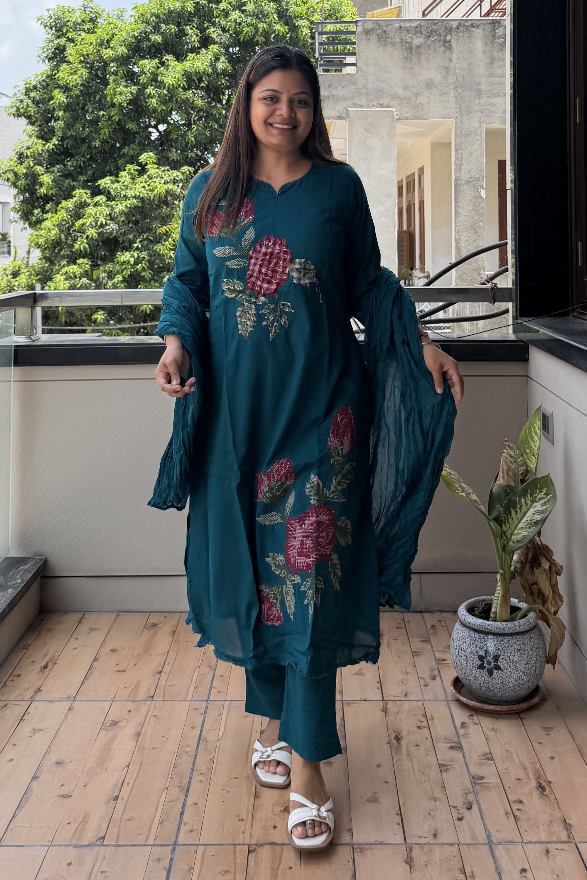 Dupatta Pant Set