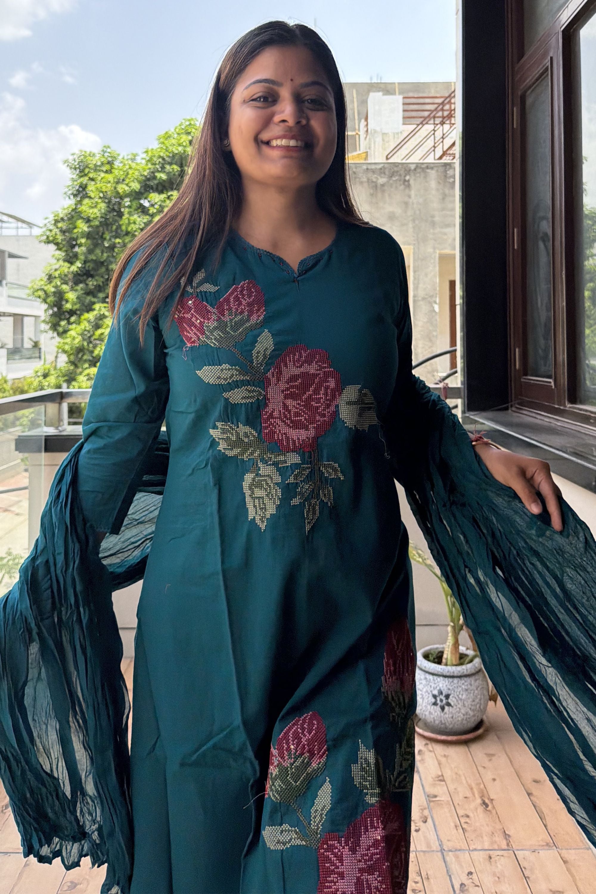 Dupatta Pant Set