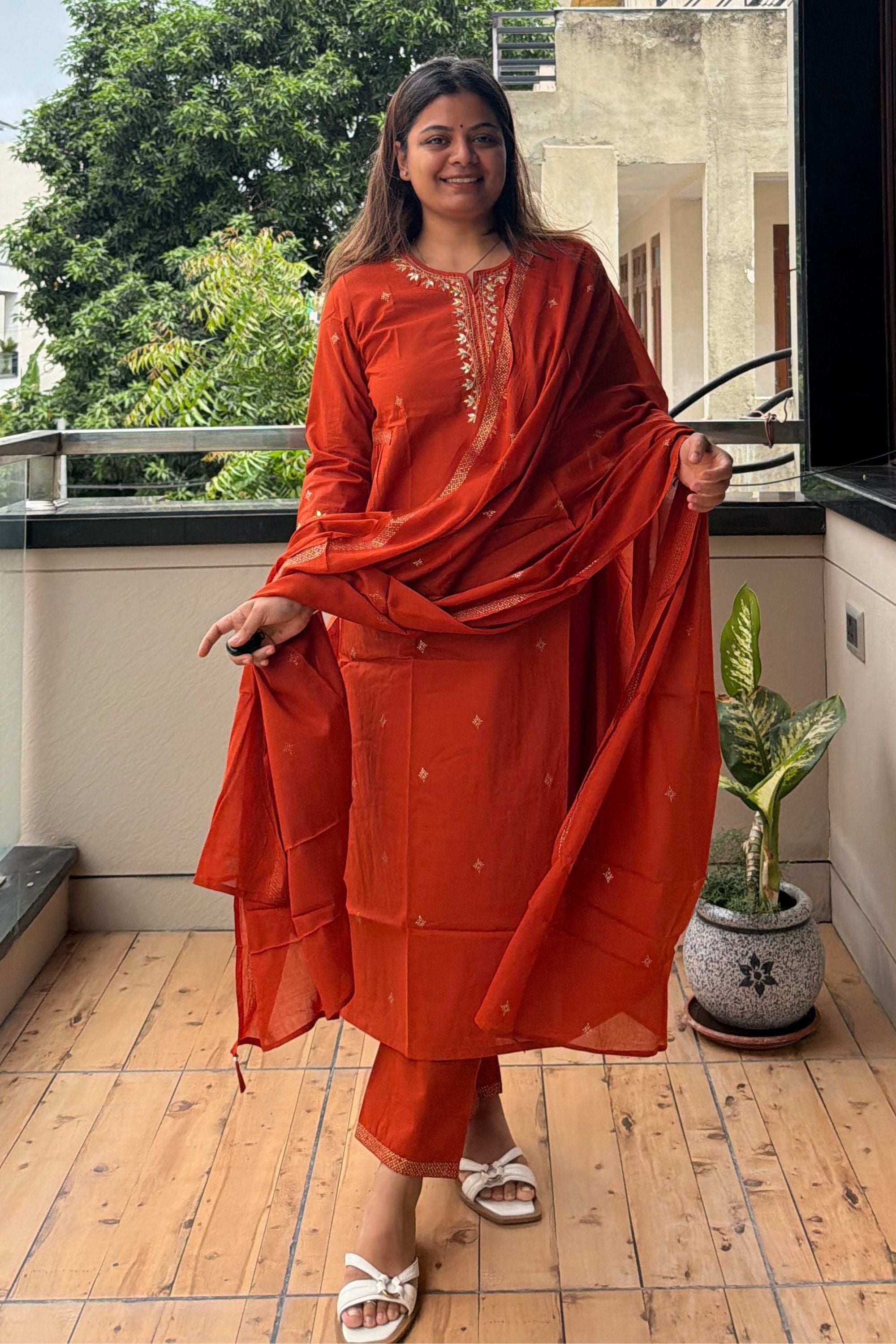 Dupatta Pant Set