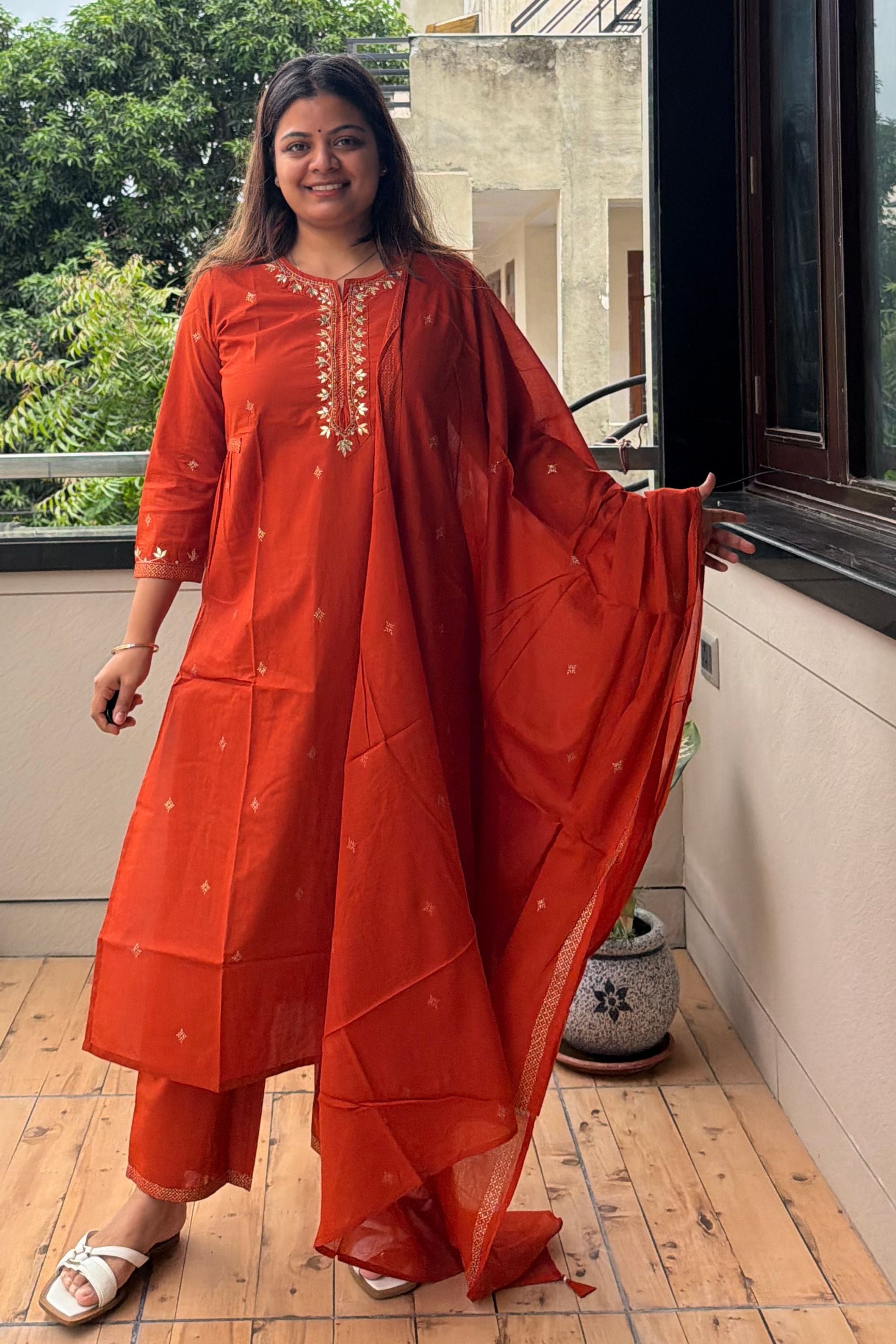 Dupatta Pant Set