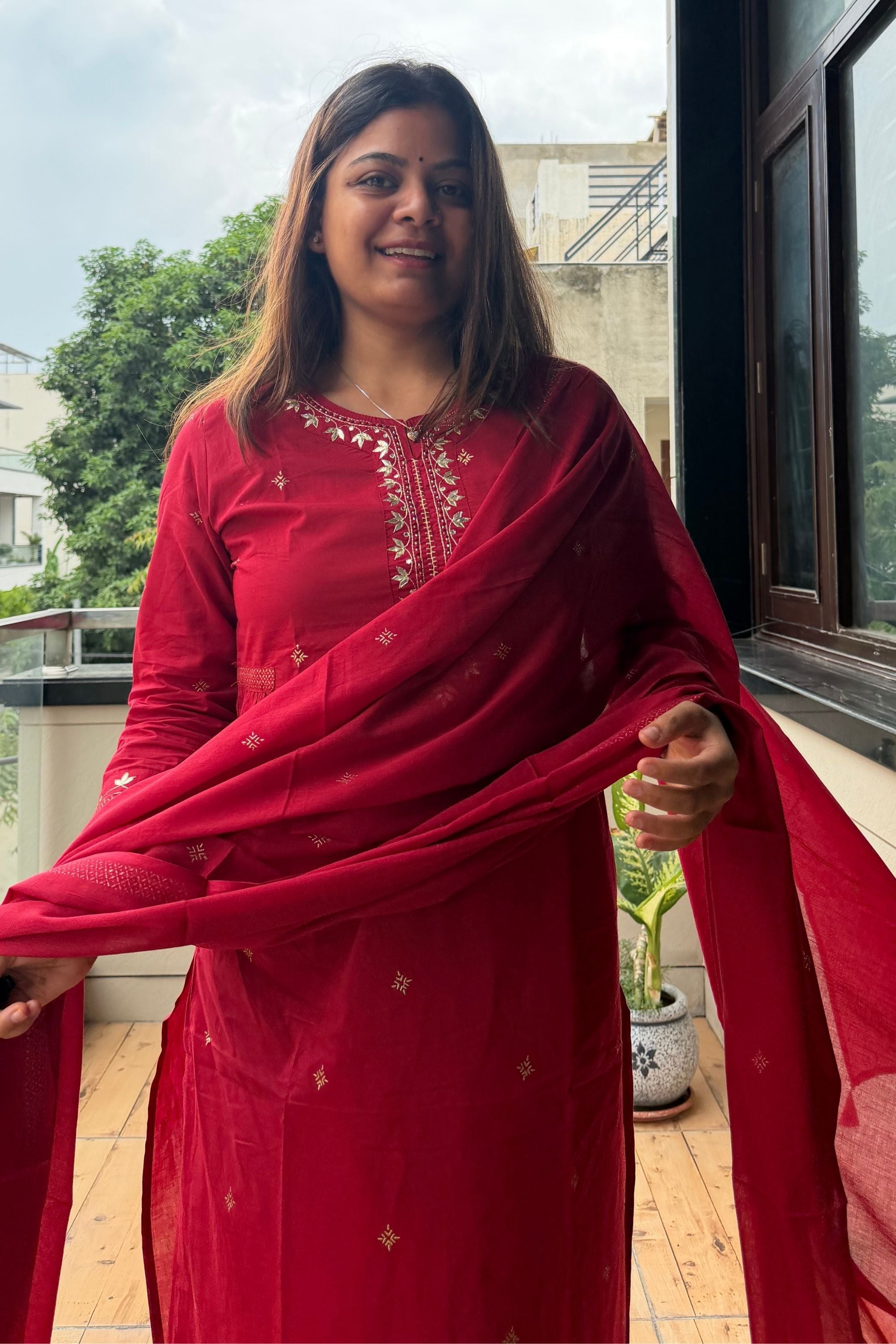 Dupatta Pant Set