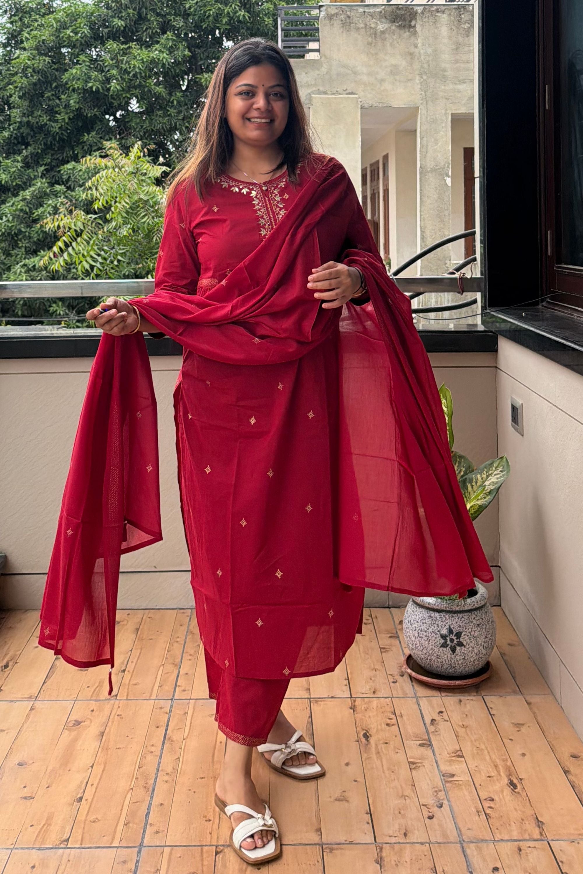 Dupatta Pant Set