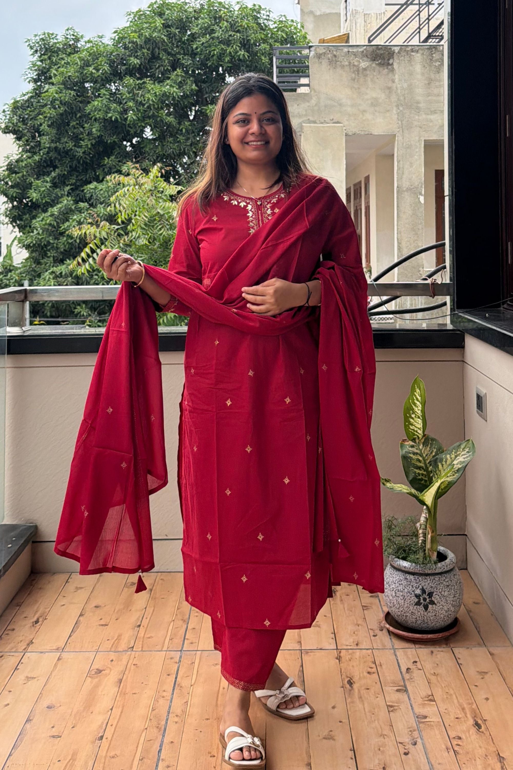 Dupatta Pant Set