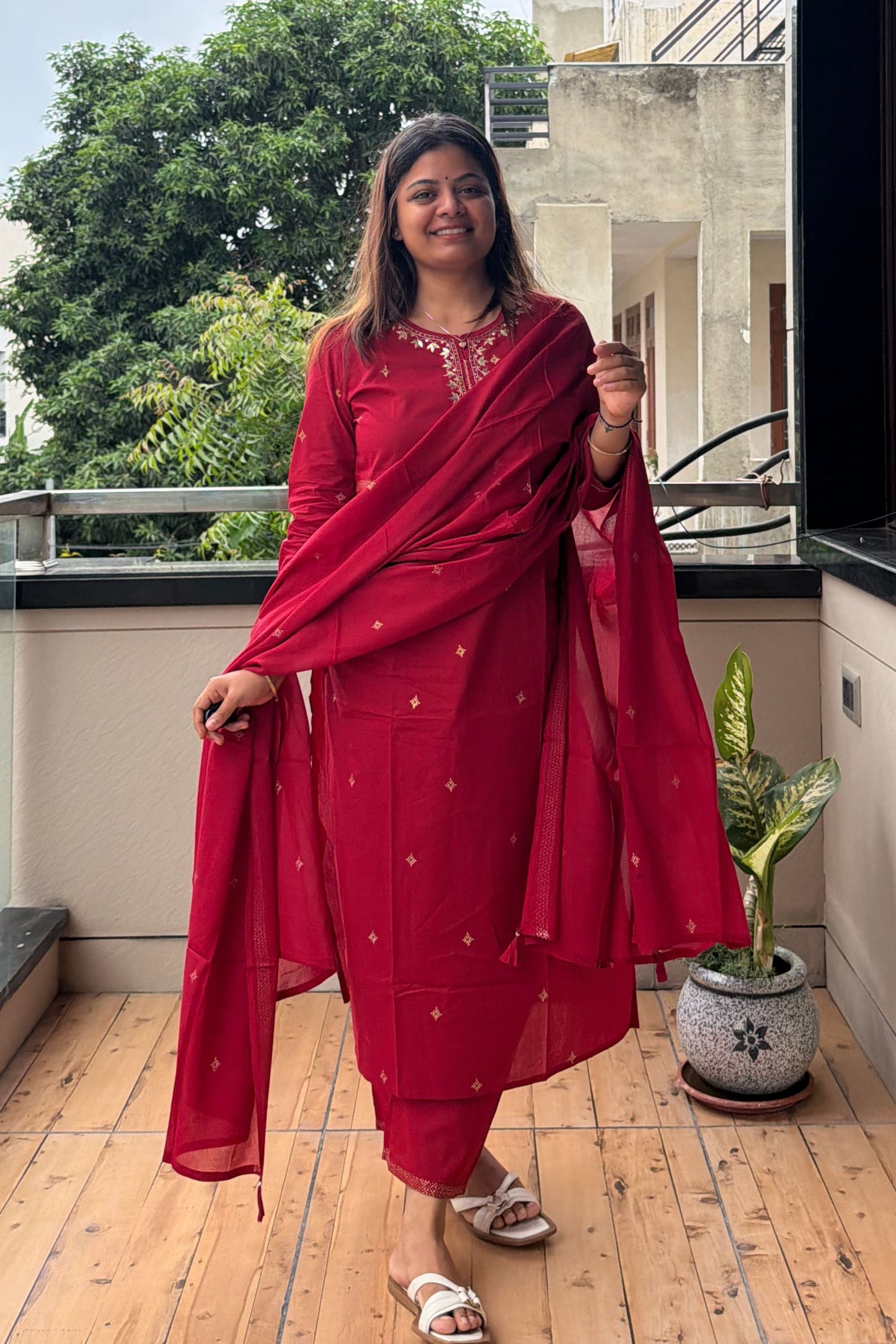 Dupatta Pant Set