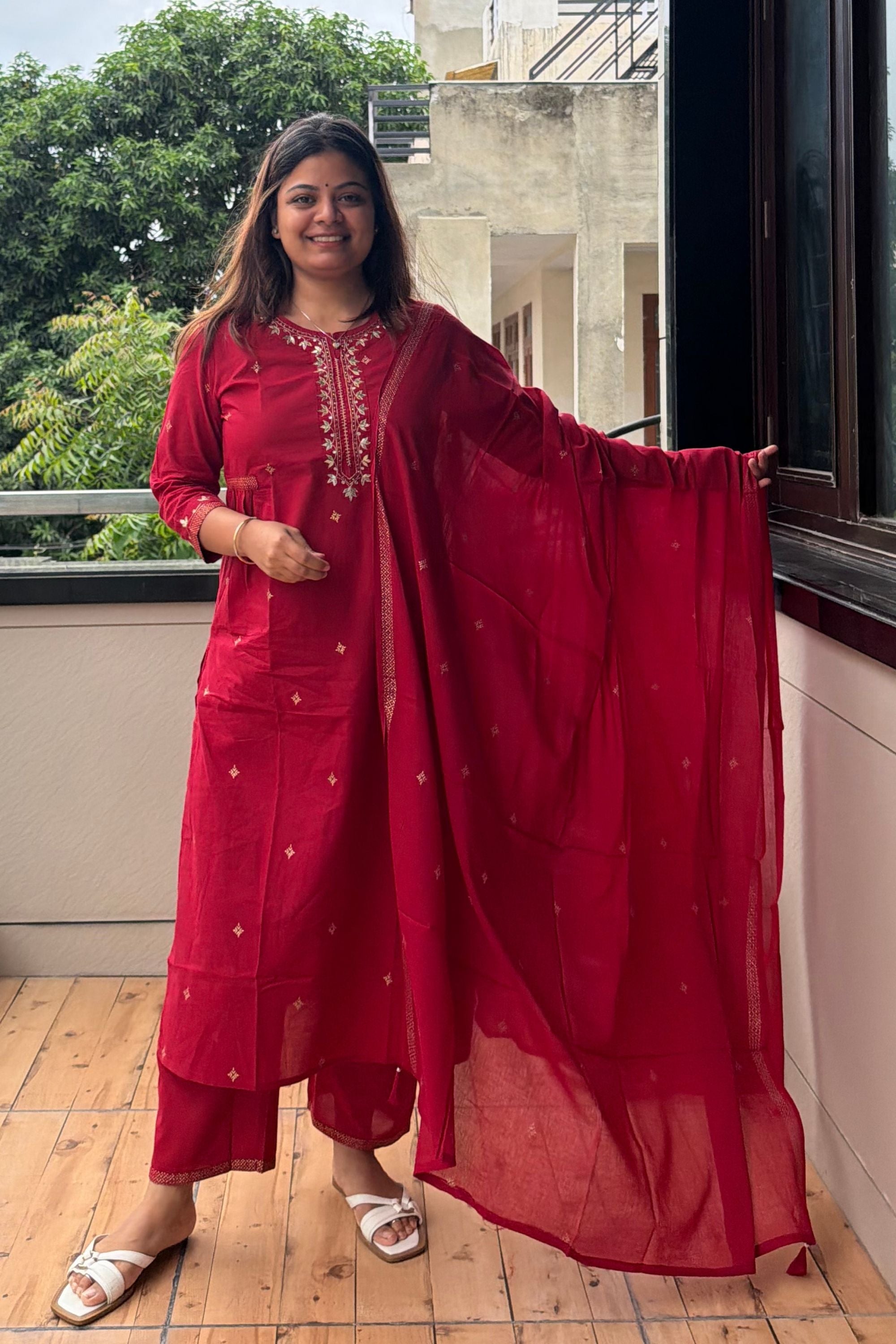 Dupatta Pant Set