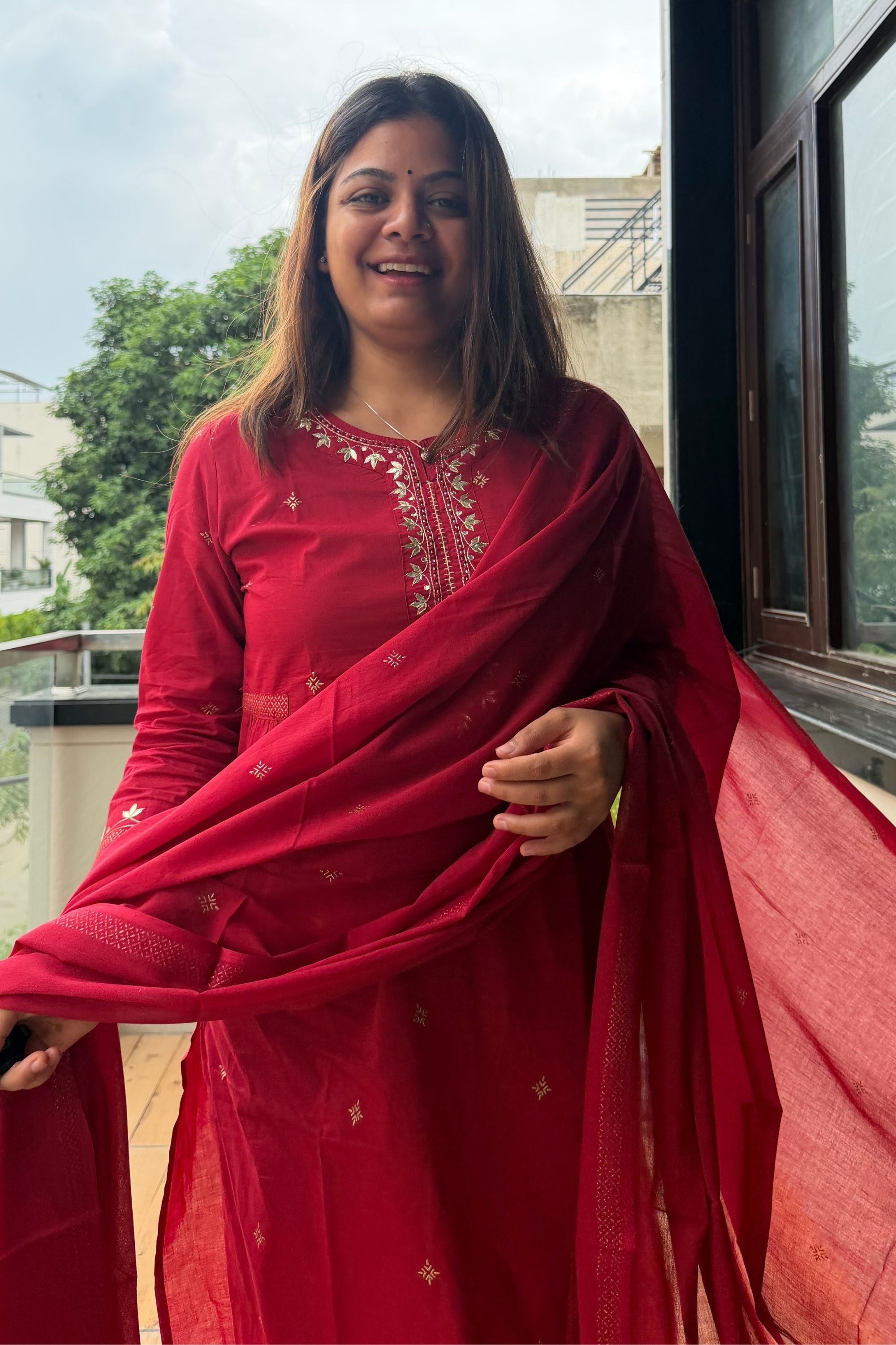 Dupatta Pant Set