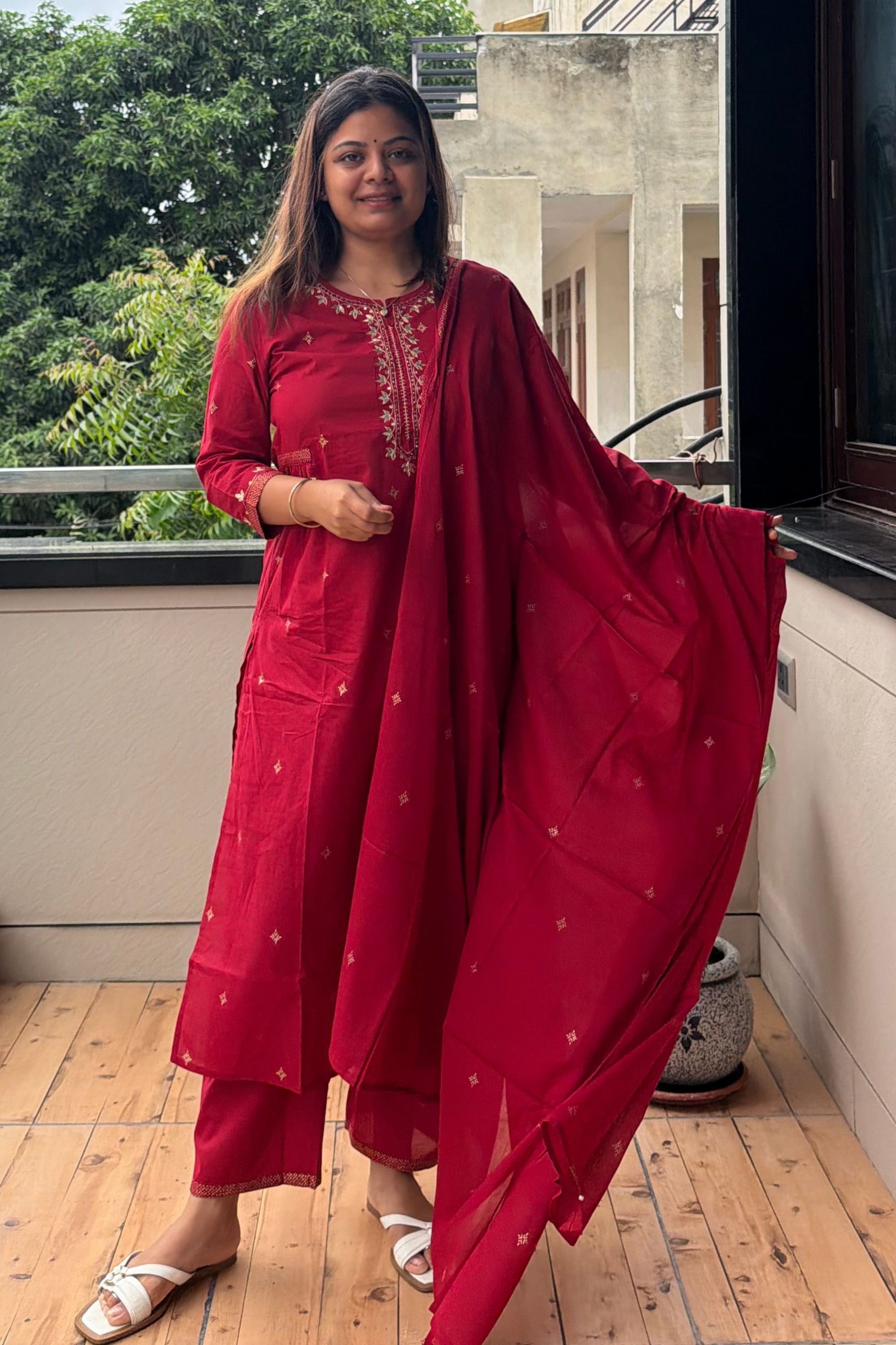 Dupatta Pant Set