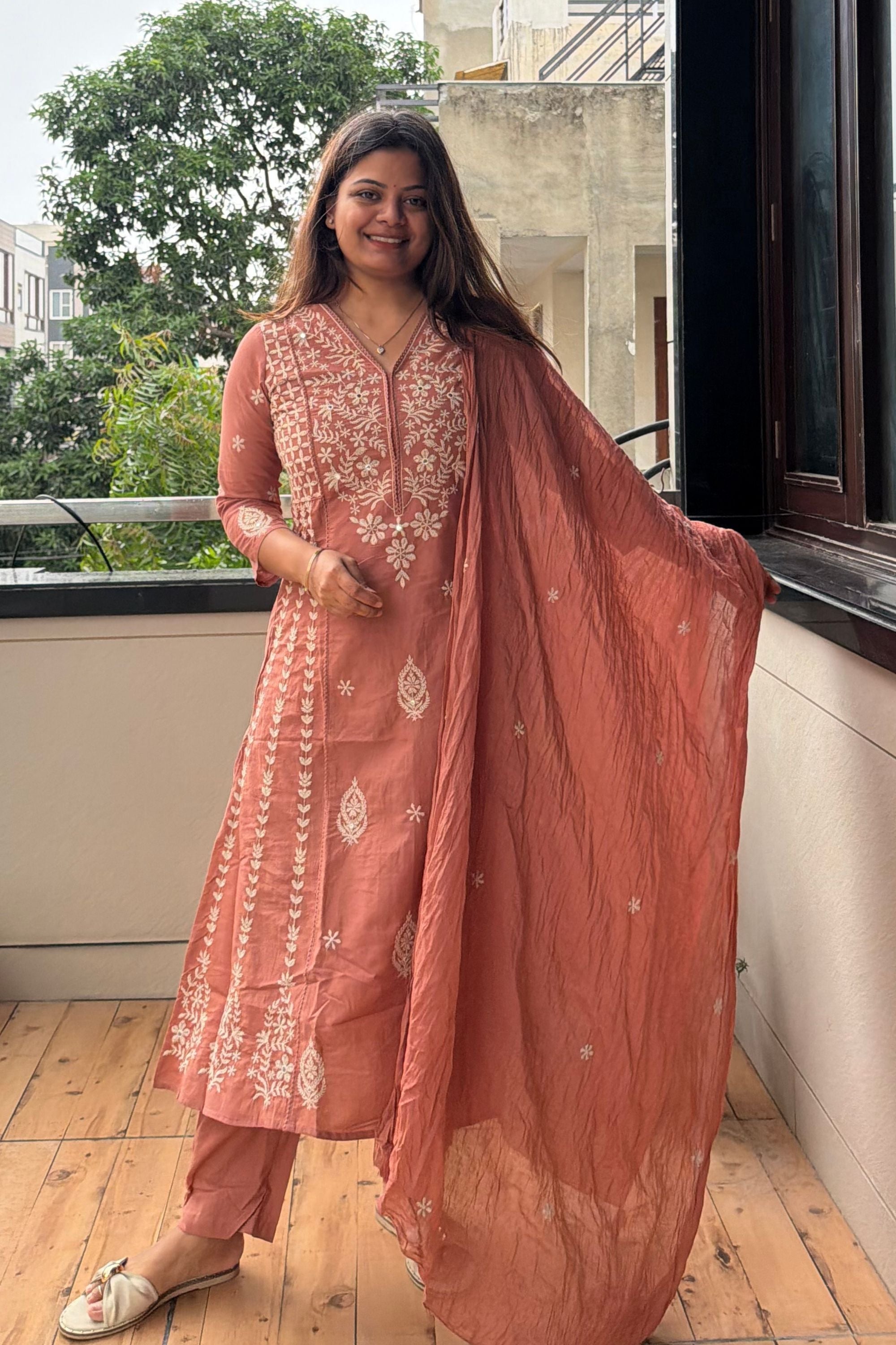 Dupatta Pant Set