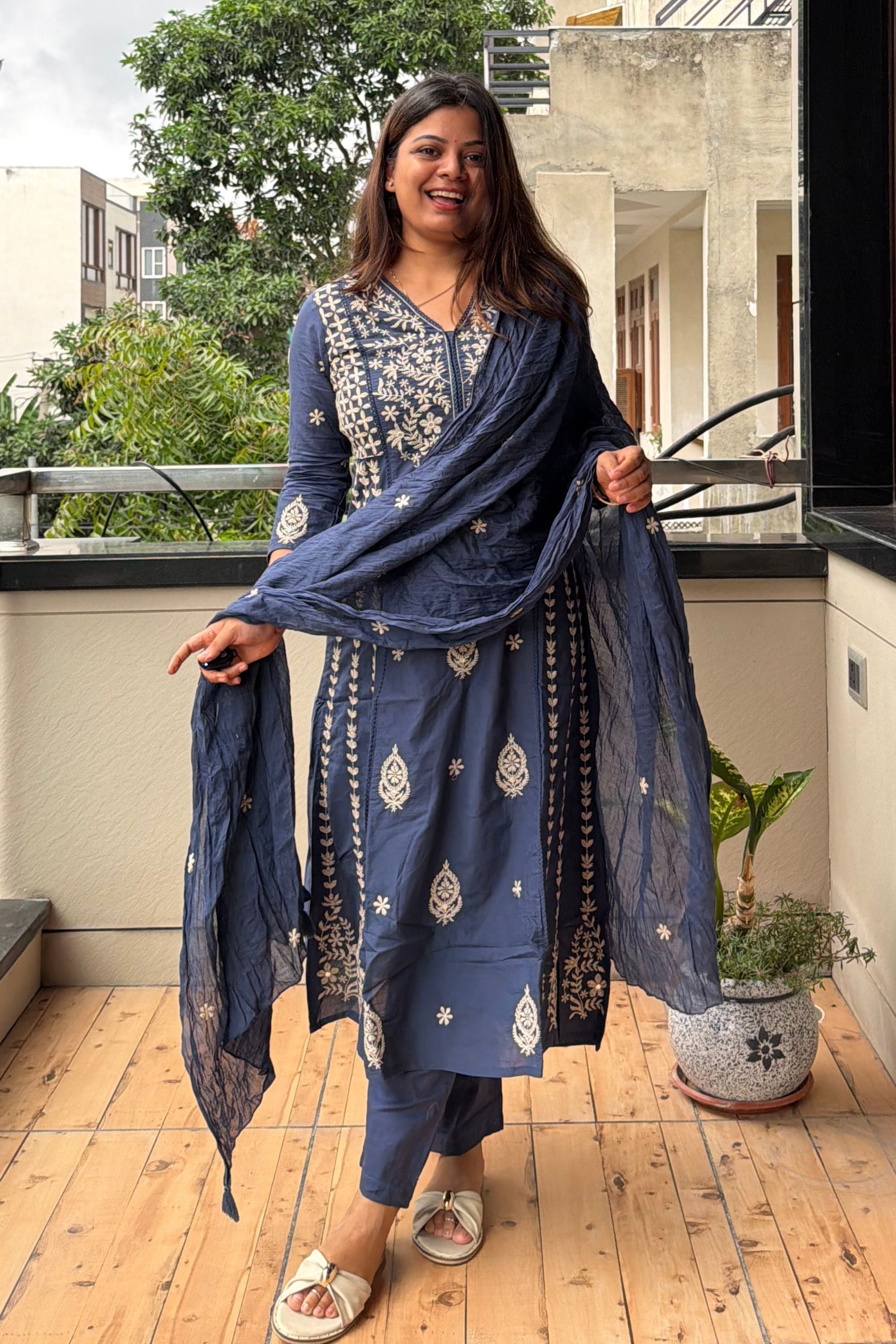 Dupatta Pant Set