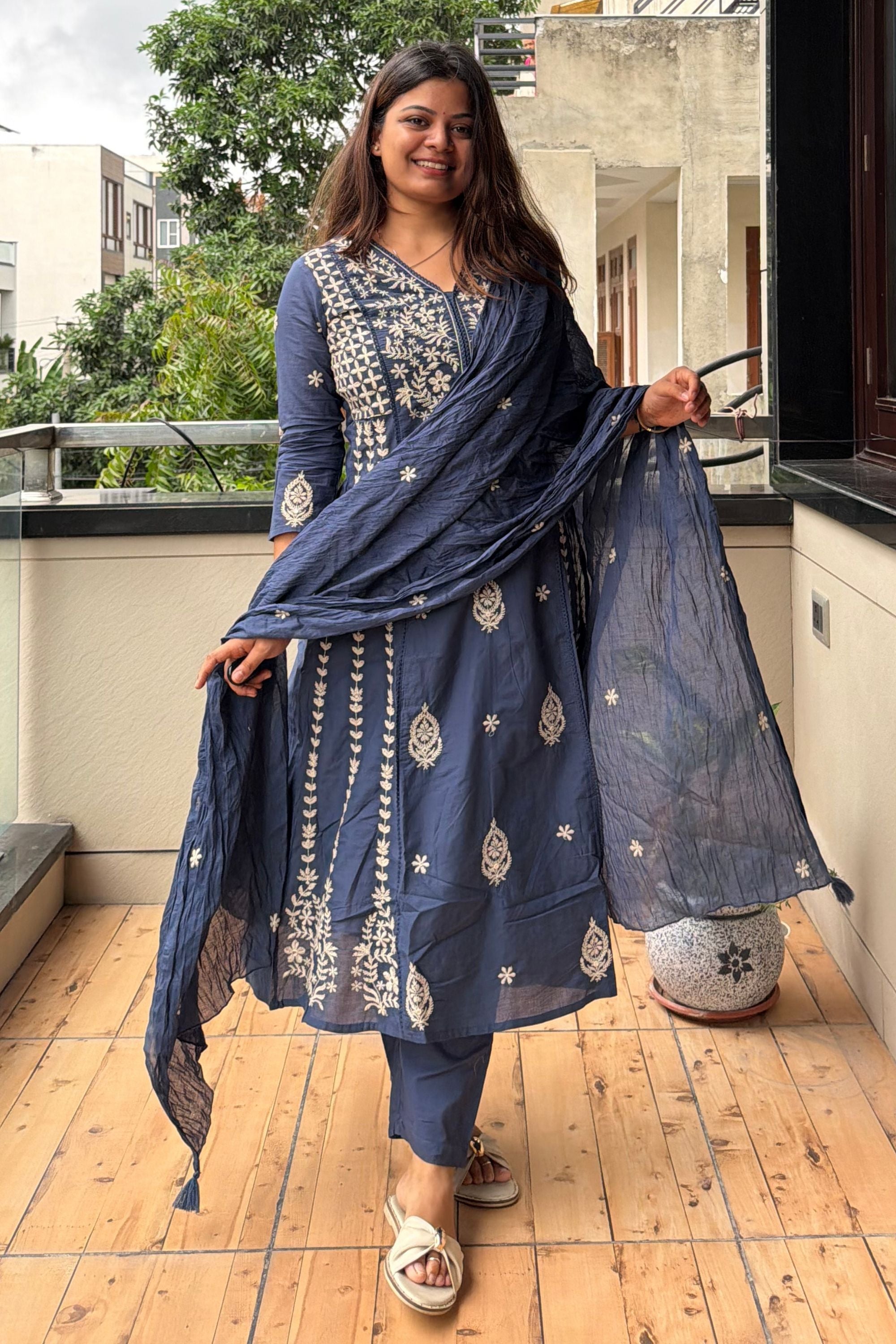 Dupatta Pant Set