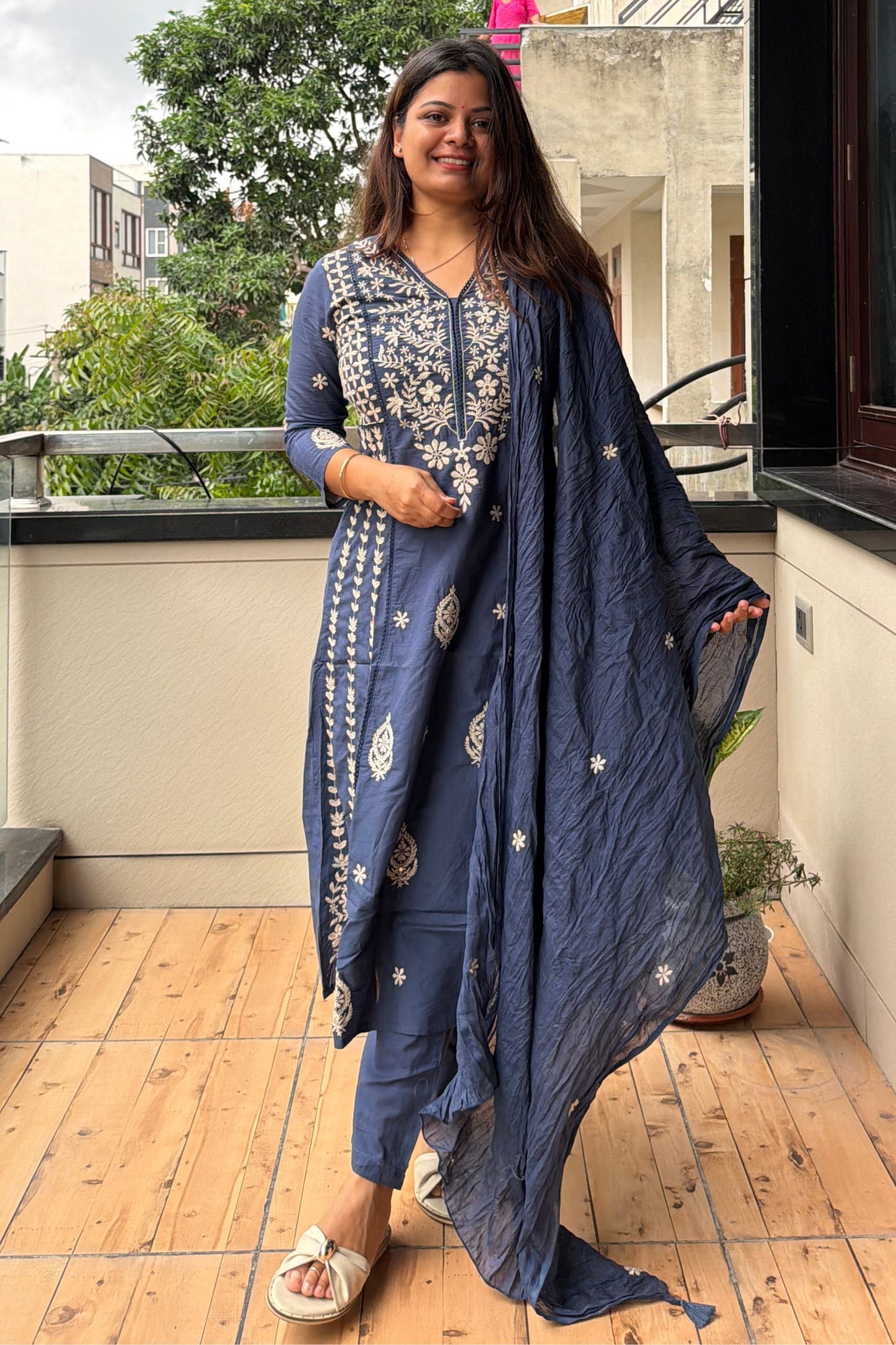 Dupatta Pant Set