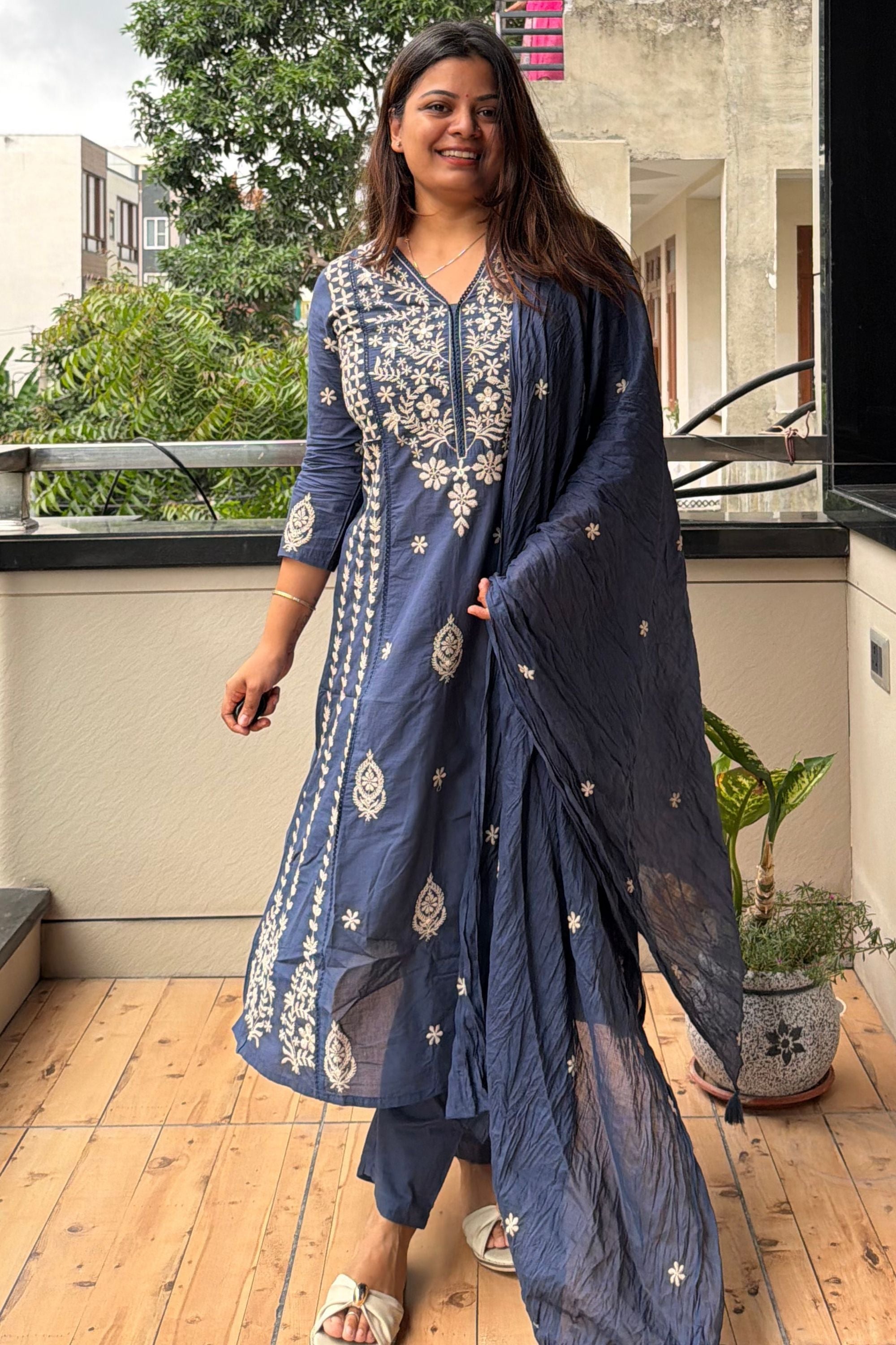 Dupatta Pant Set