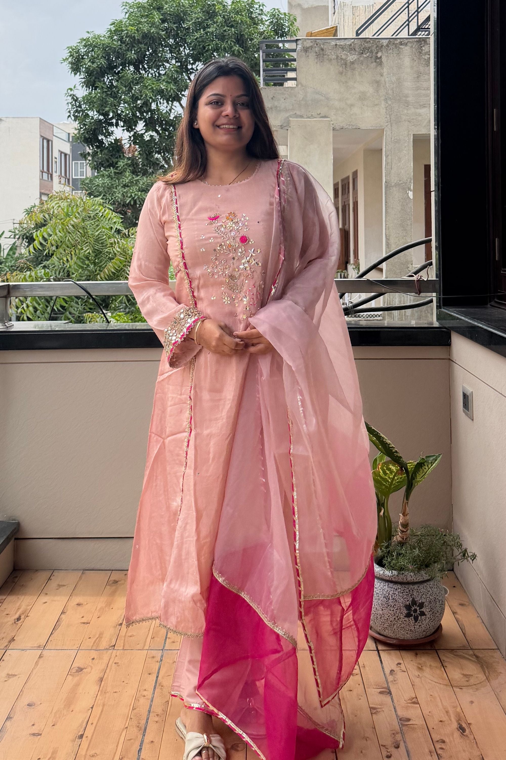 Dupatta Pant Set