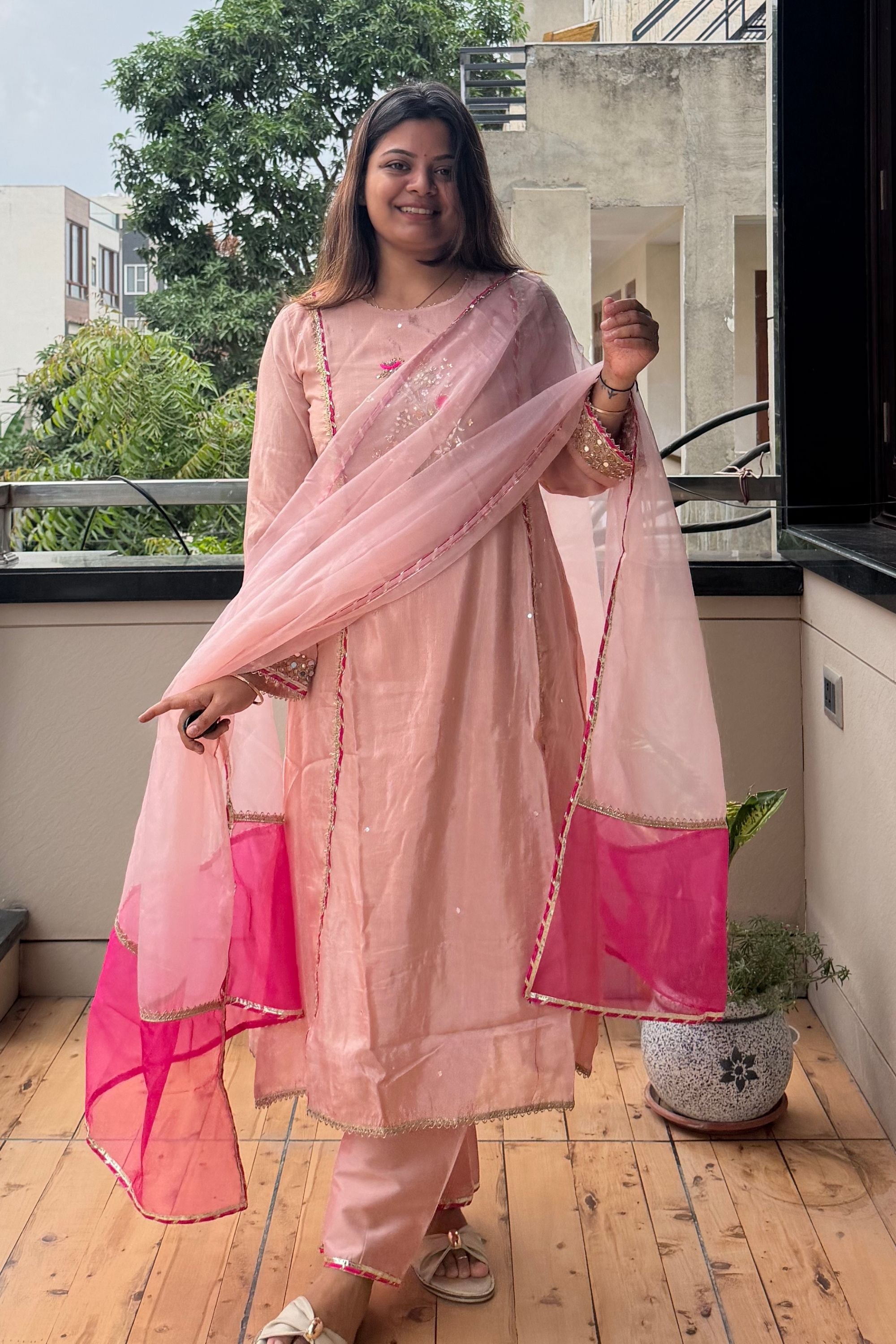Dupatta Pant Set