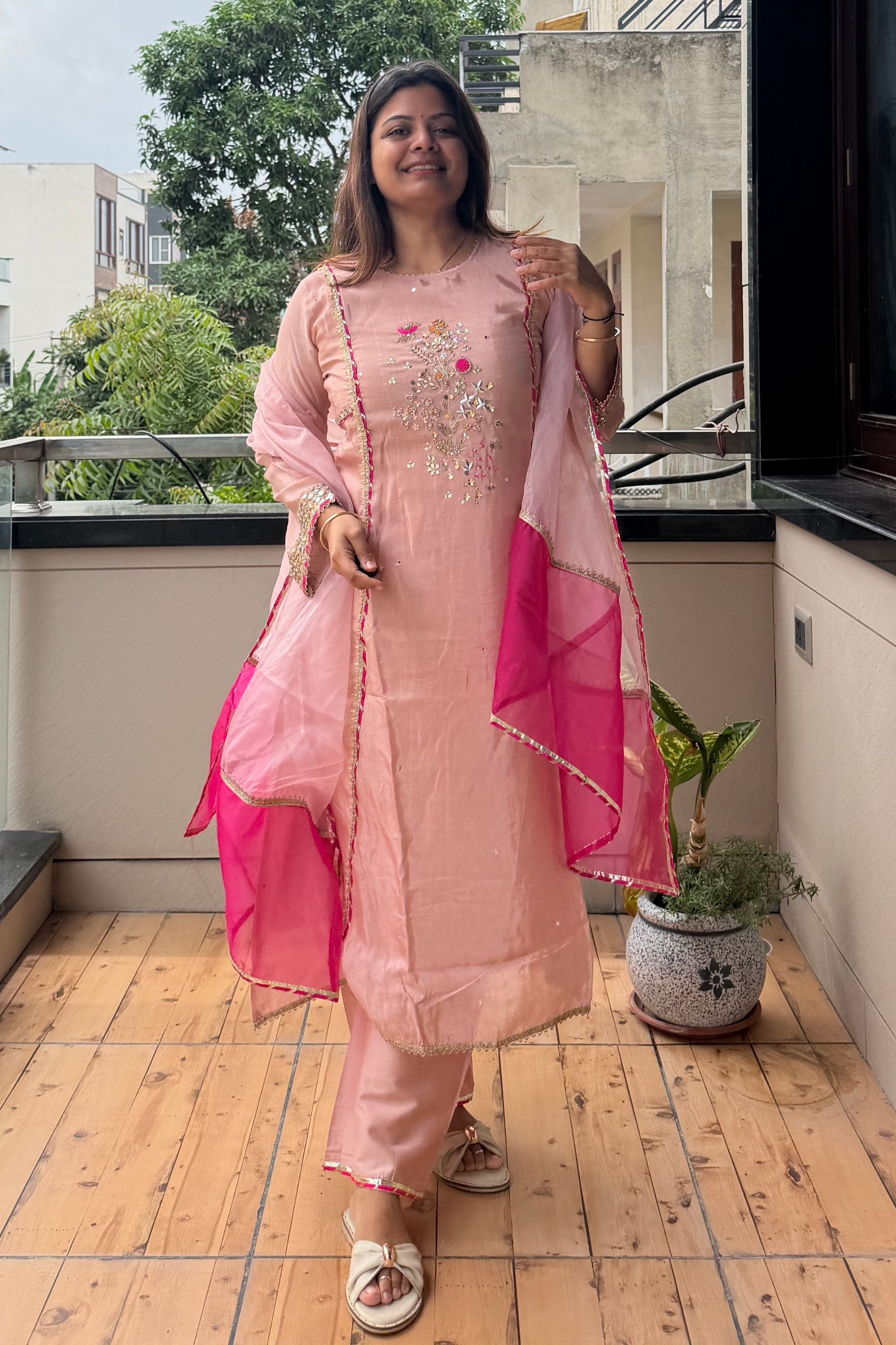 Dupatta Pant Set