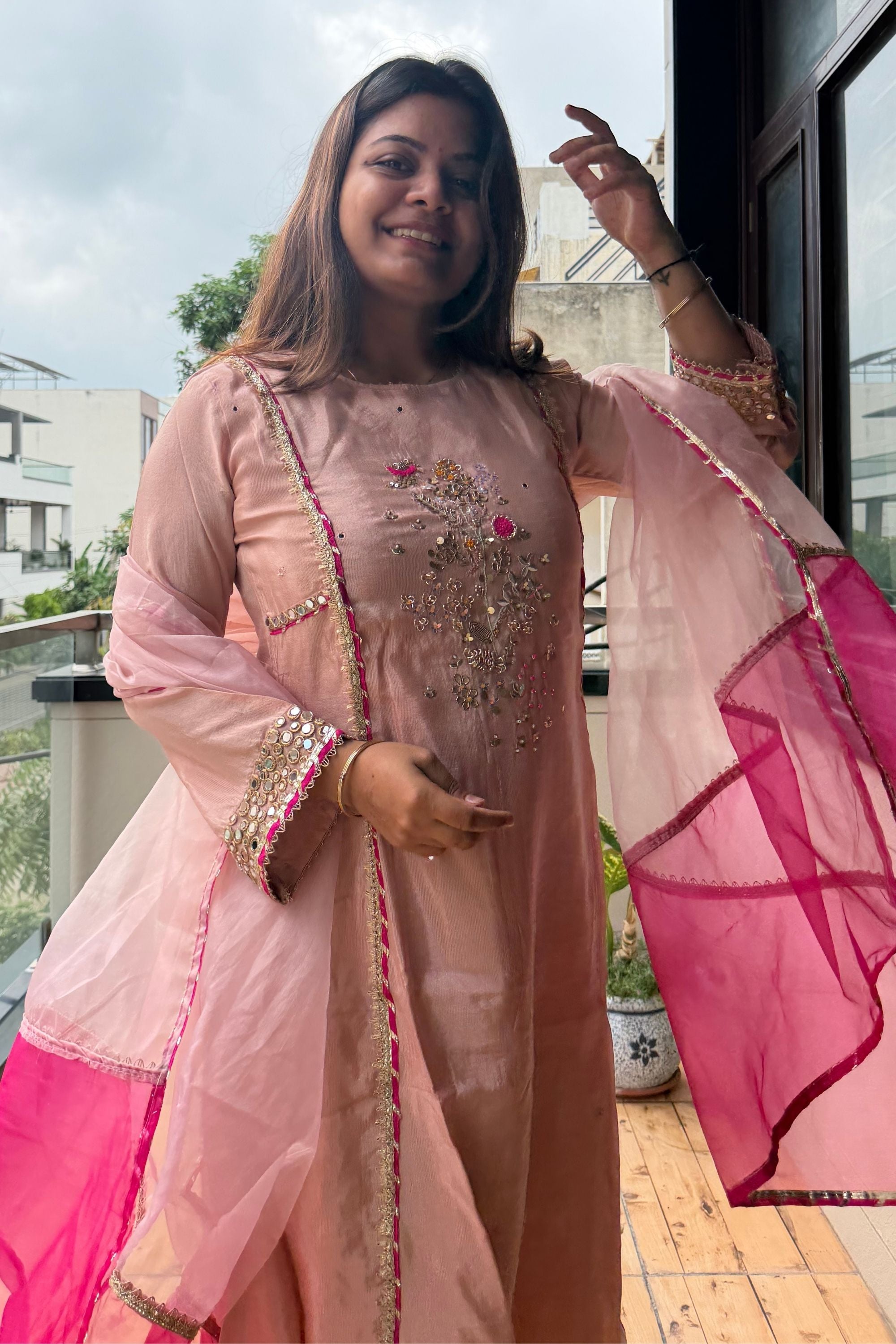 Dupatta Pant Set