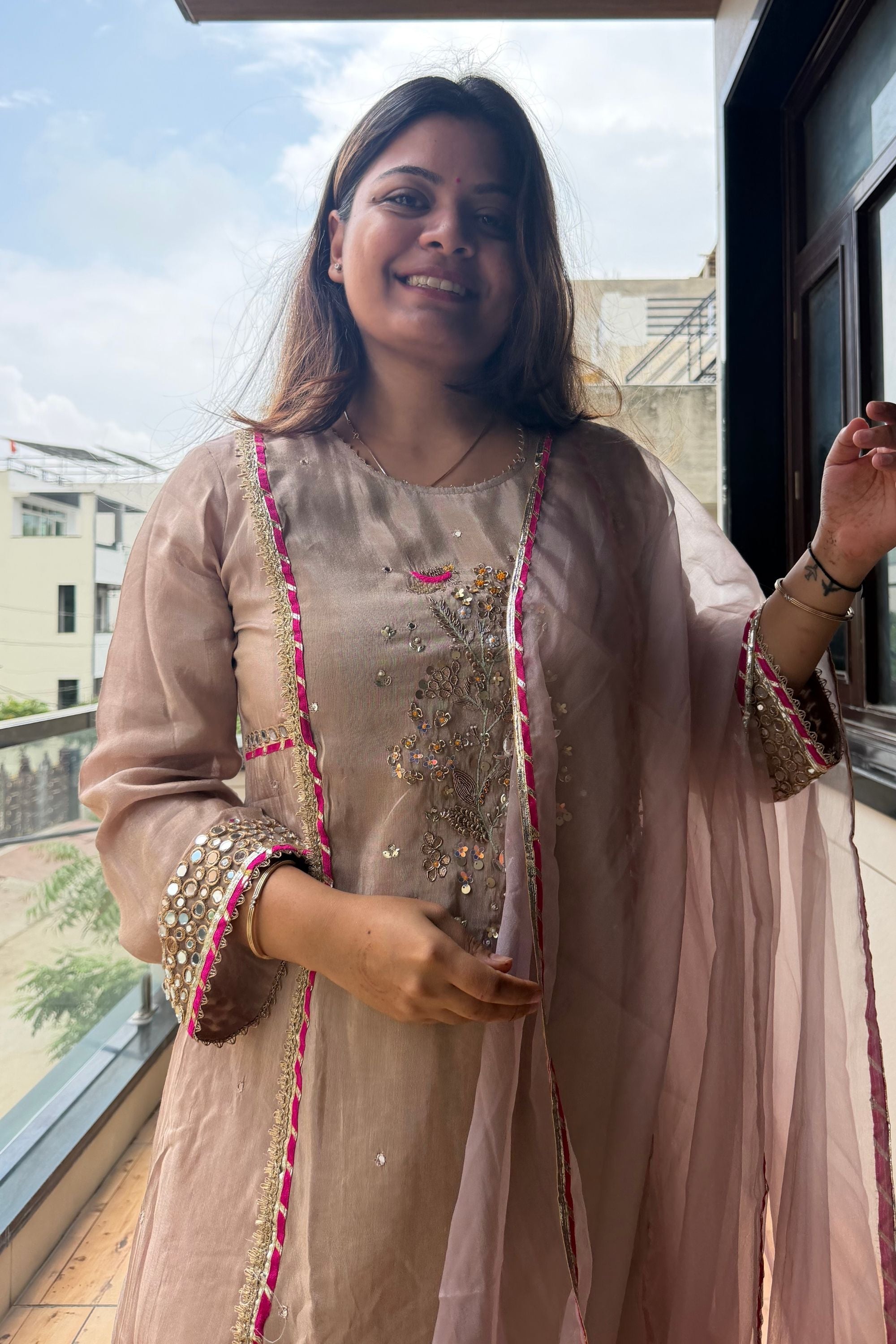 Dupatta Pant Set