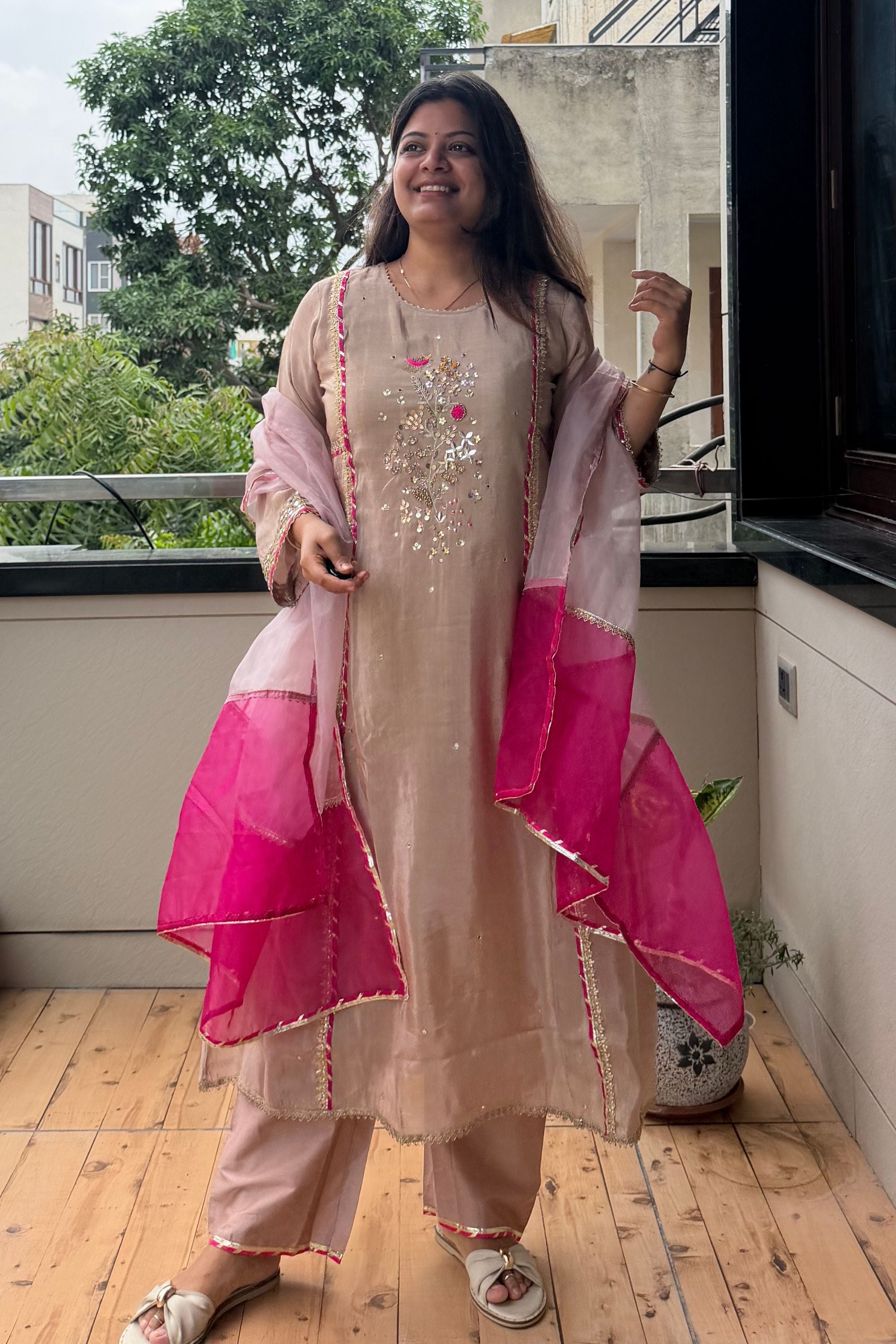 Dupatta Pant Set