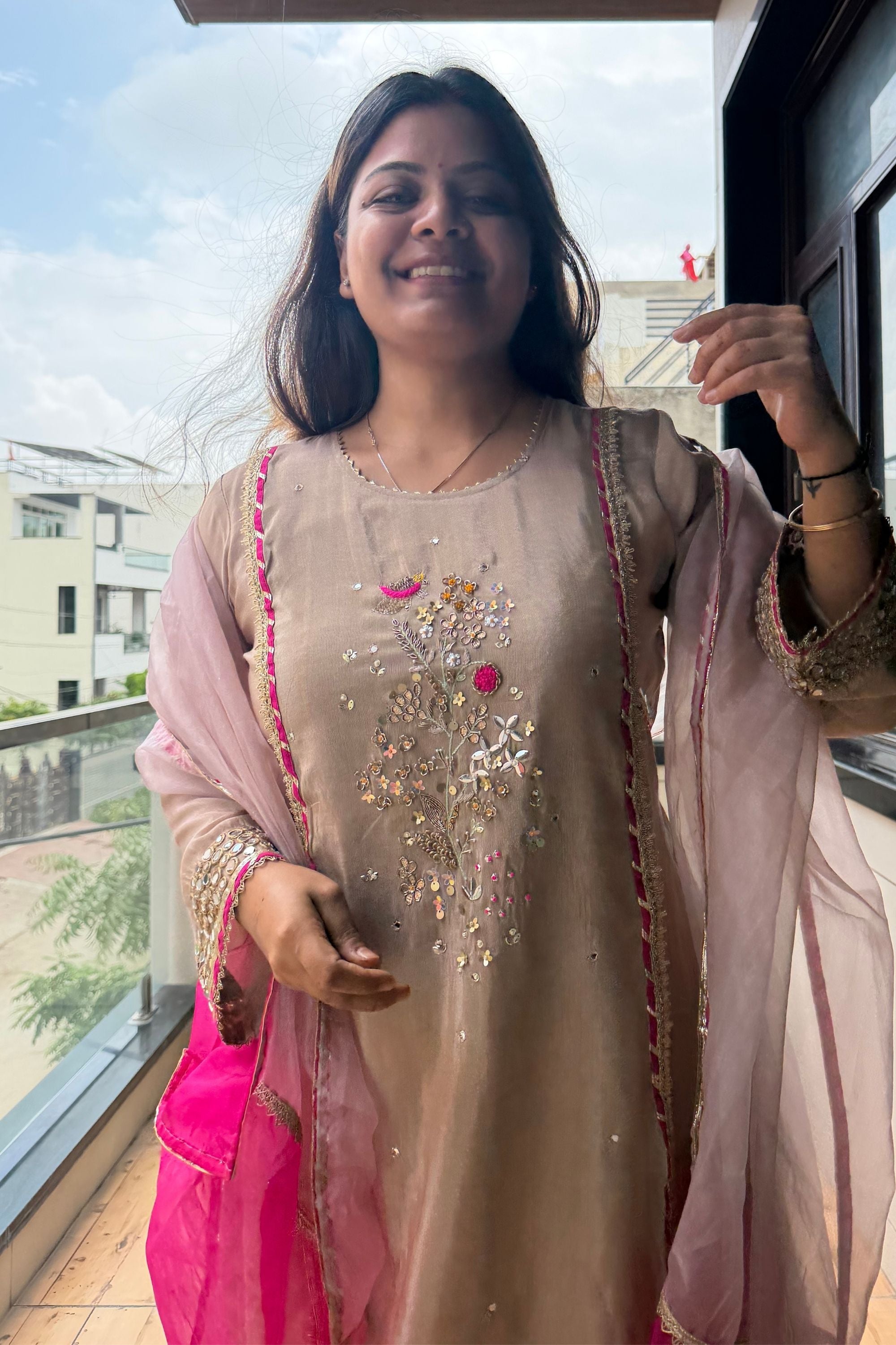 Dupatta Pant Set