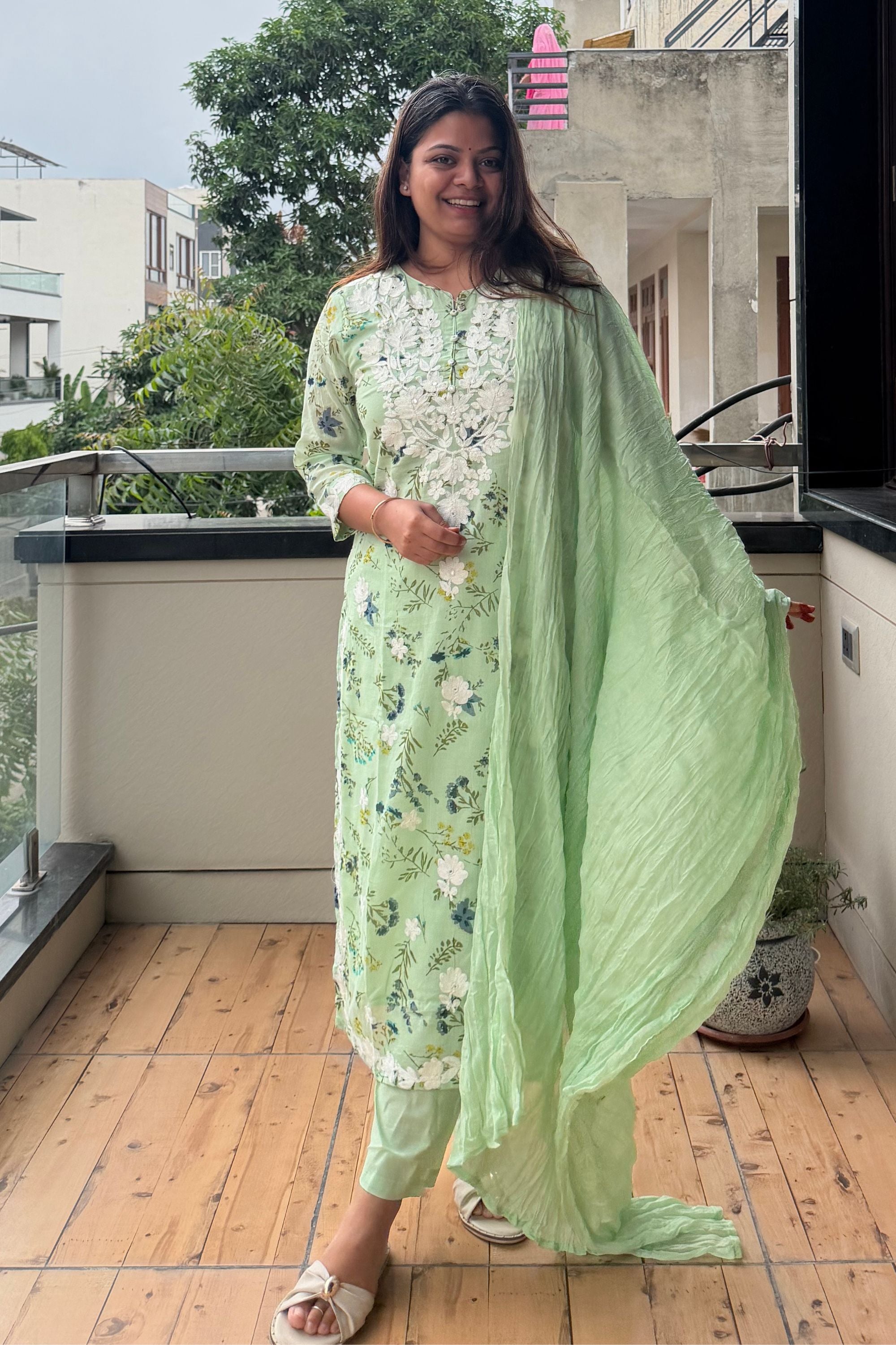 Dupatta Pant Set