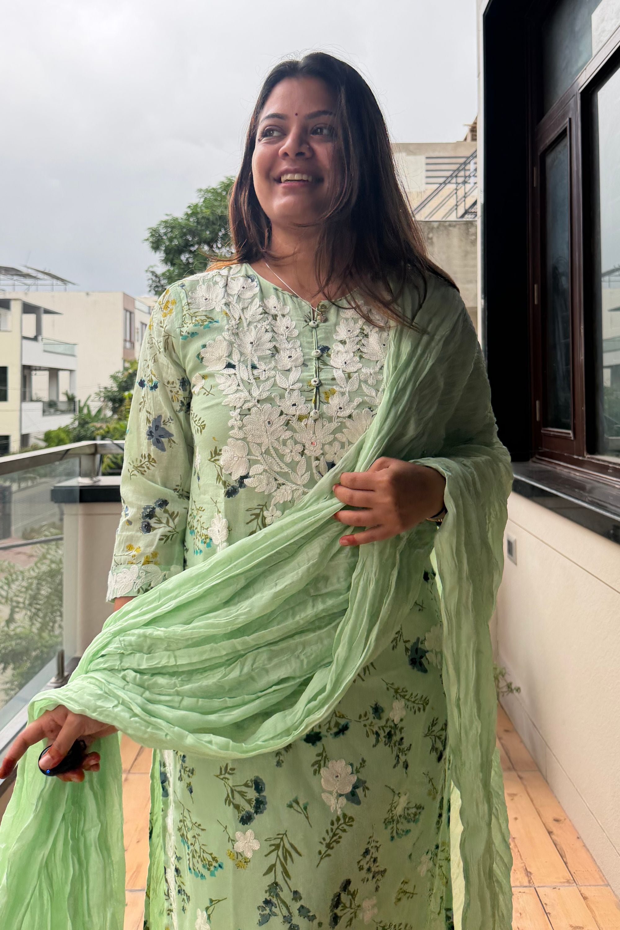 Dupatta Pant Set