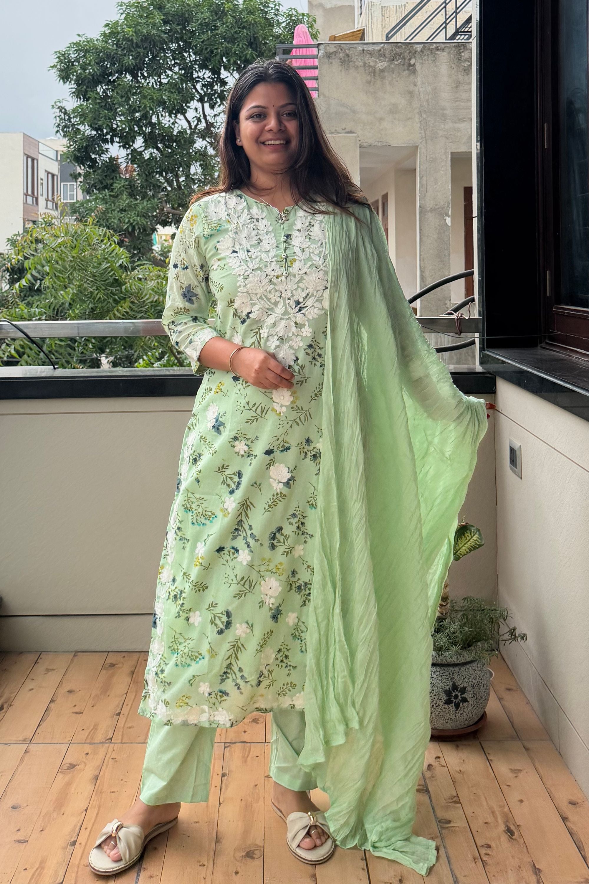 Dupatta Pant Set
