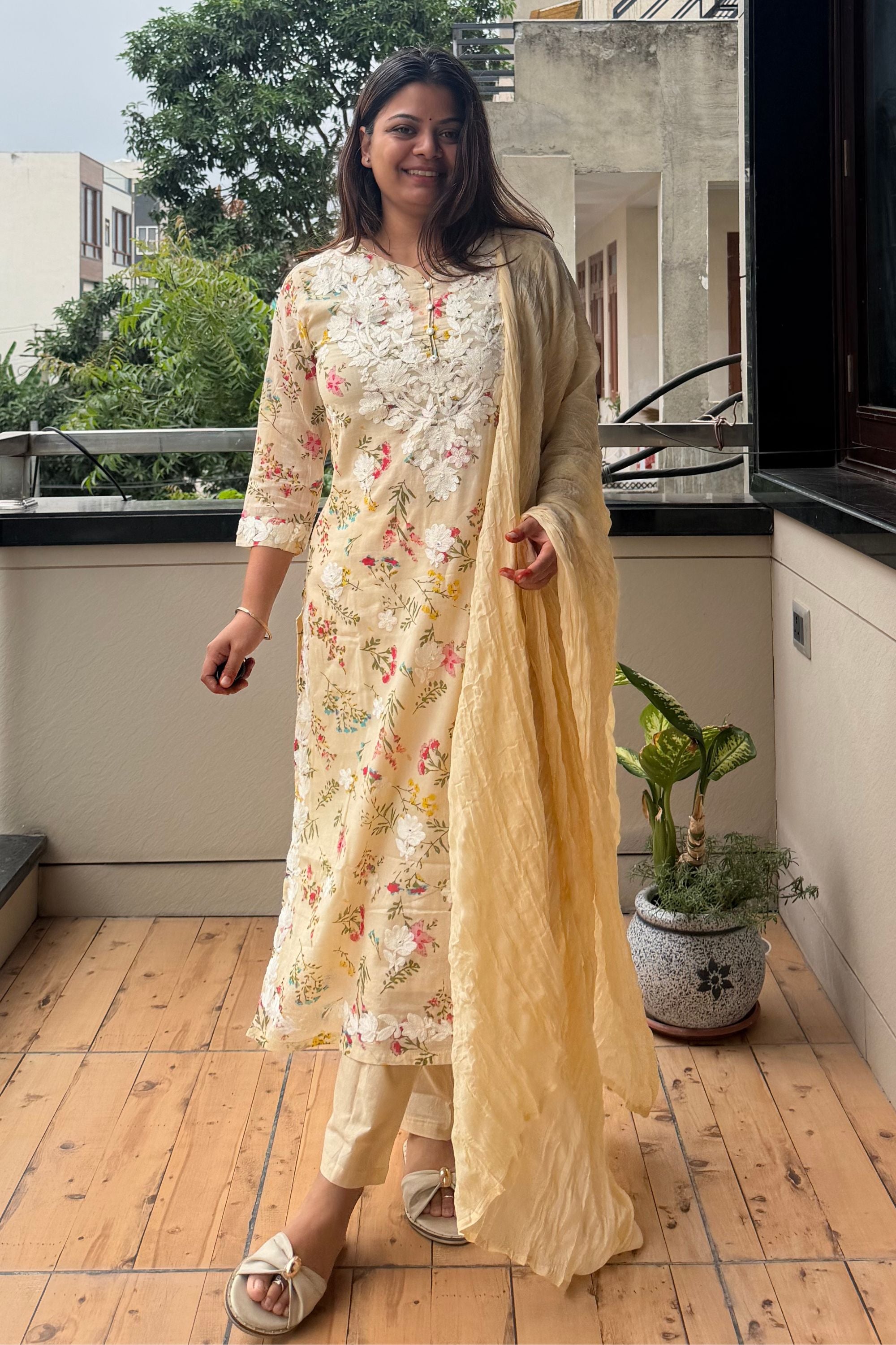 Dupatta Pant Set