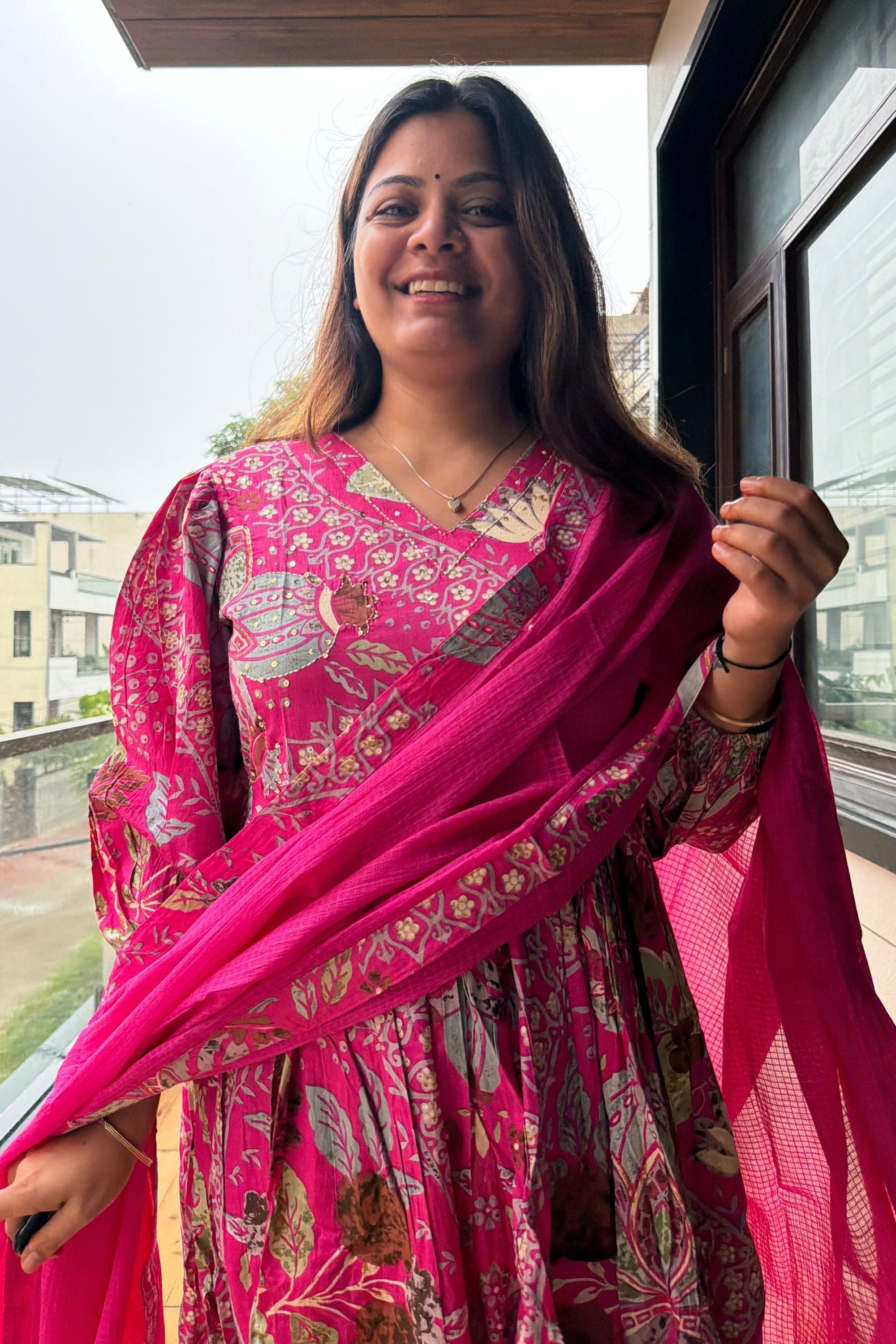 Anarkali dupatta Set