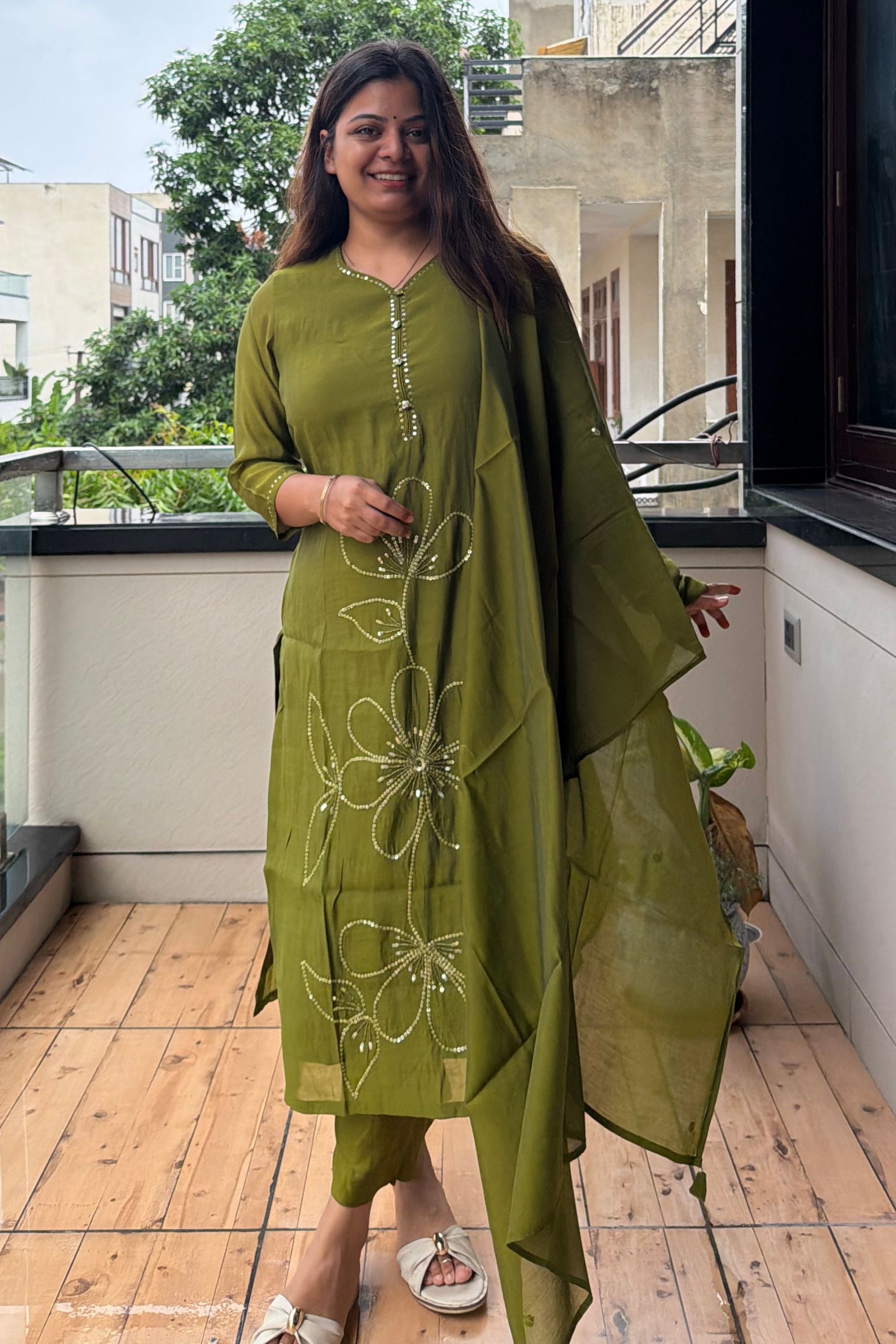 Dupatta Pant Set