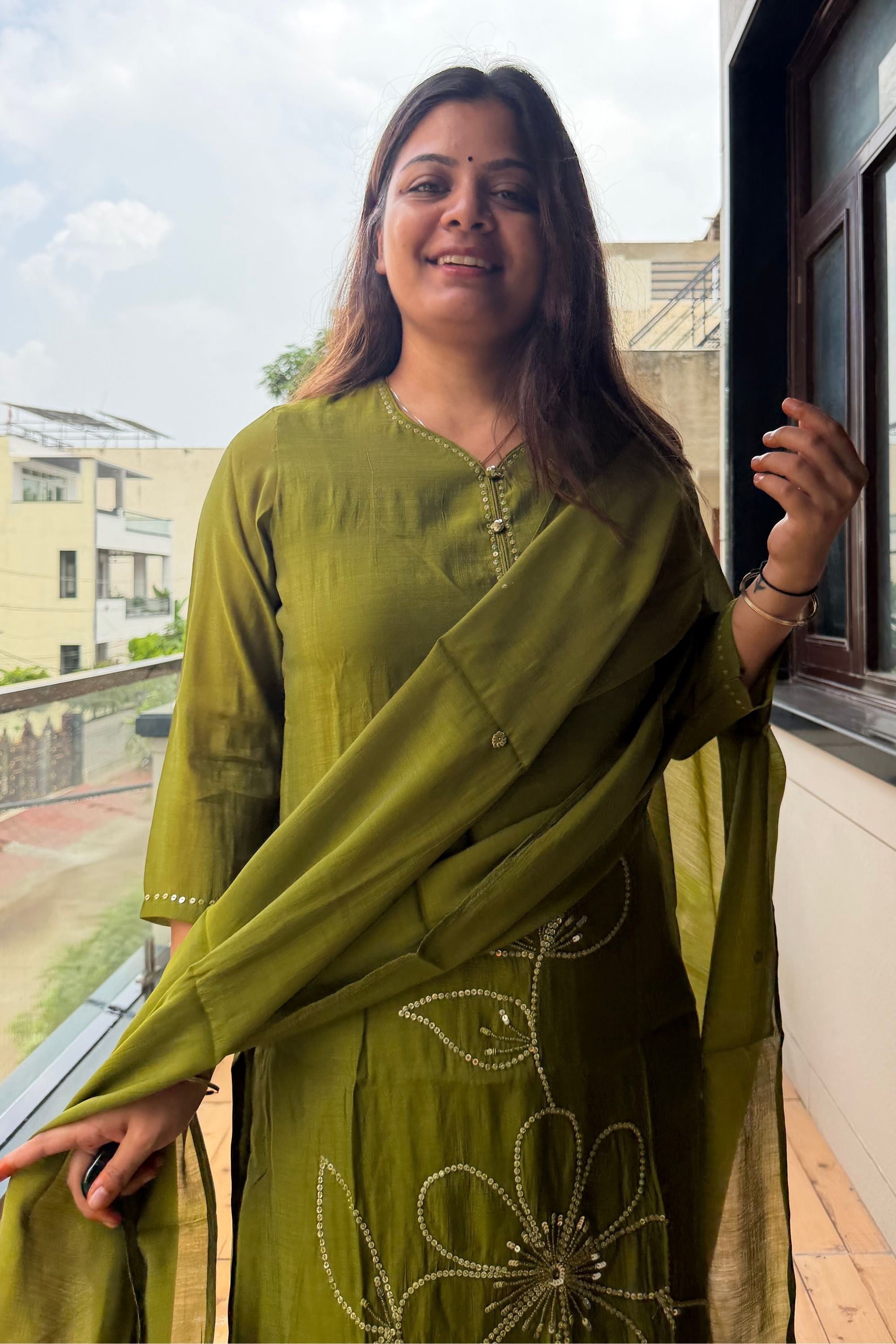 Dupatta Pant Set