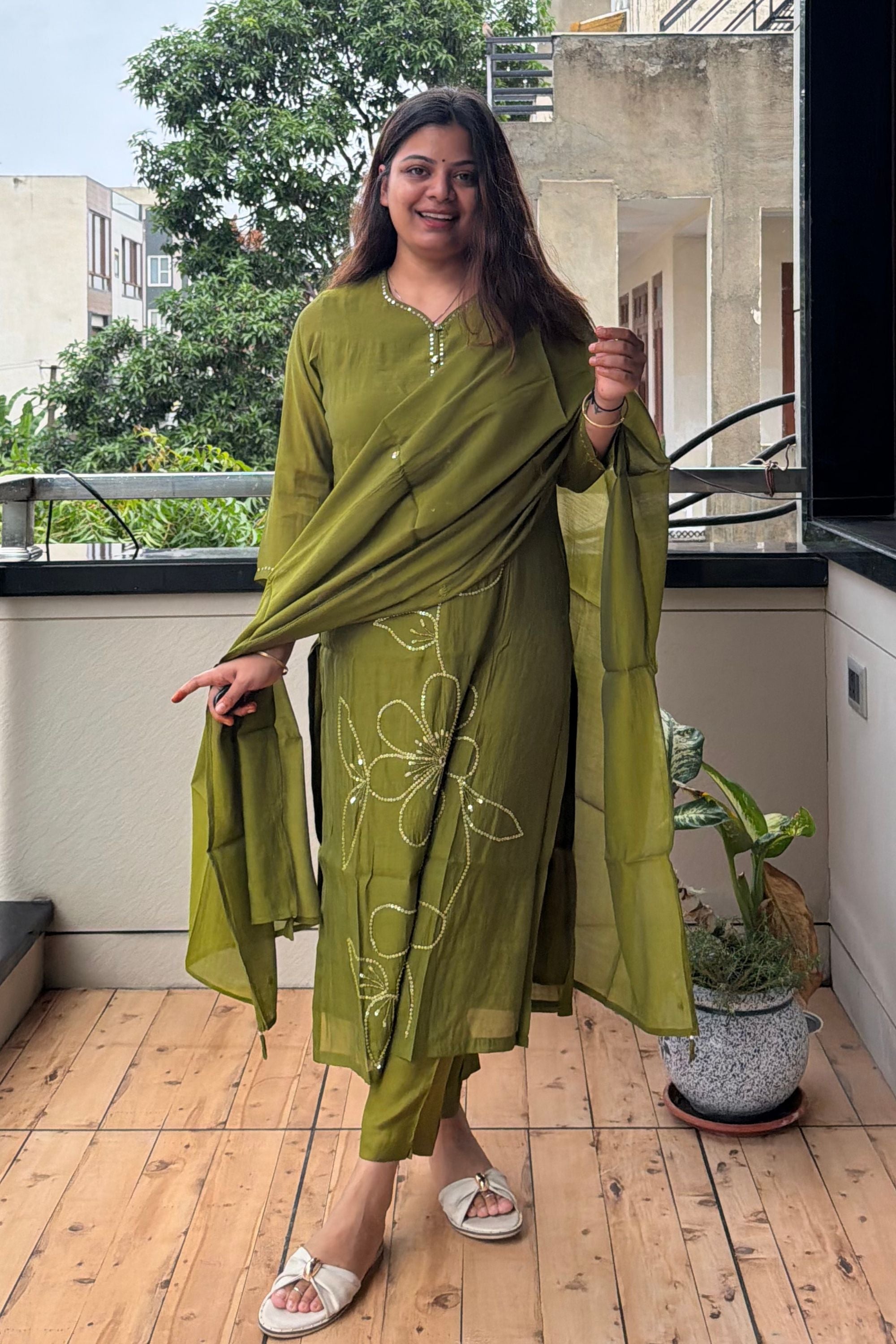 Dupatta Pant Set