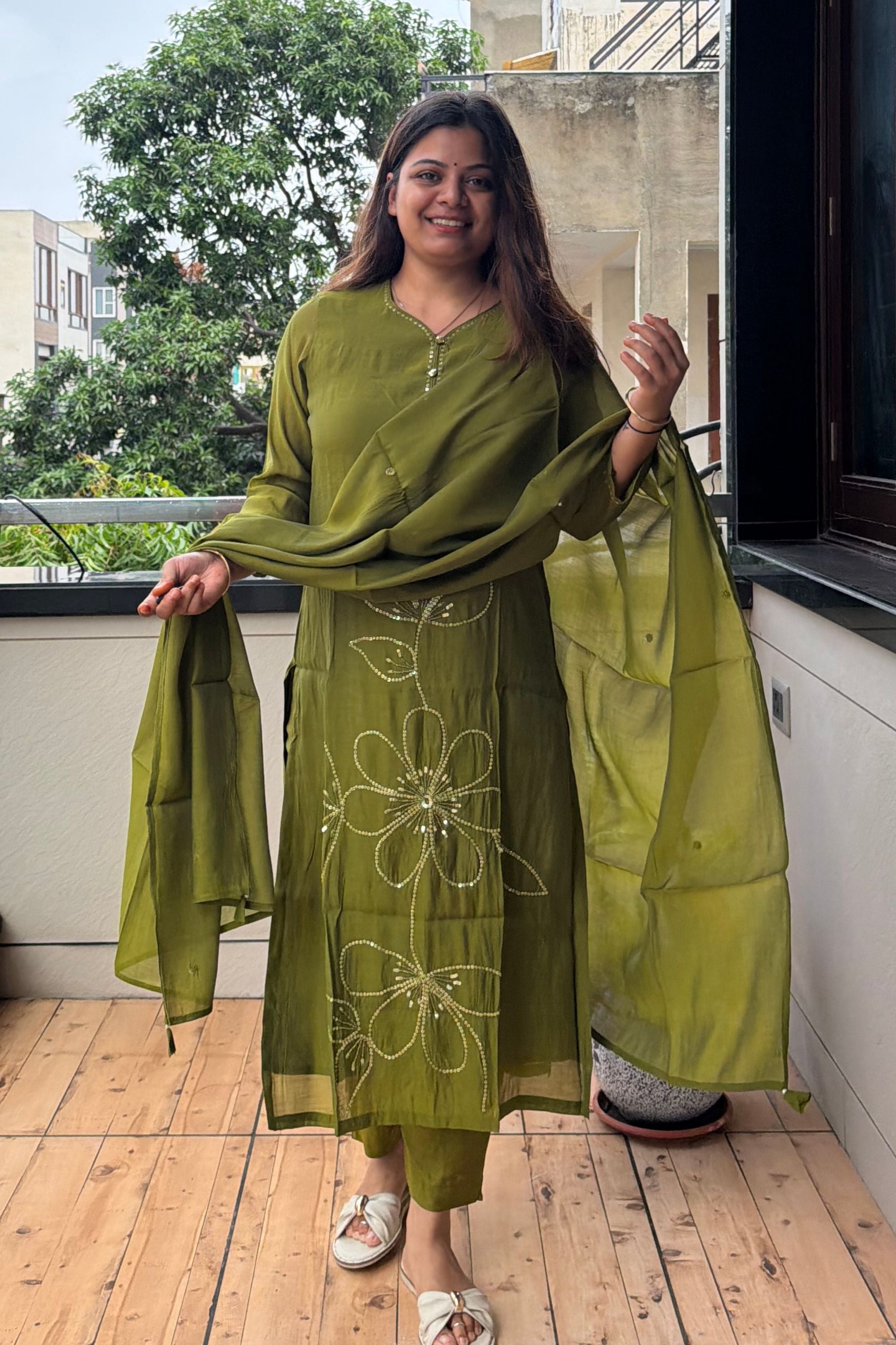 Dupatta Pant Set