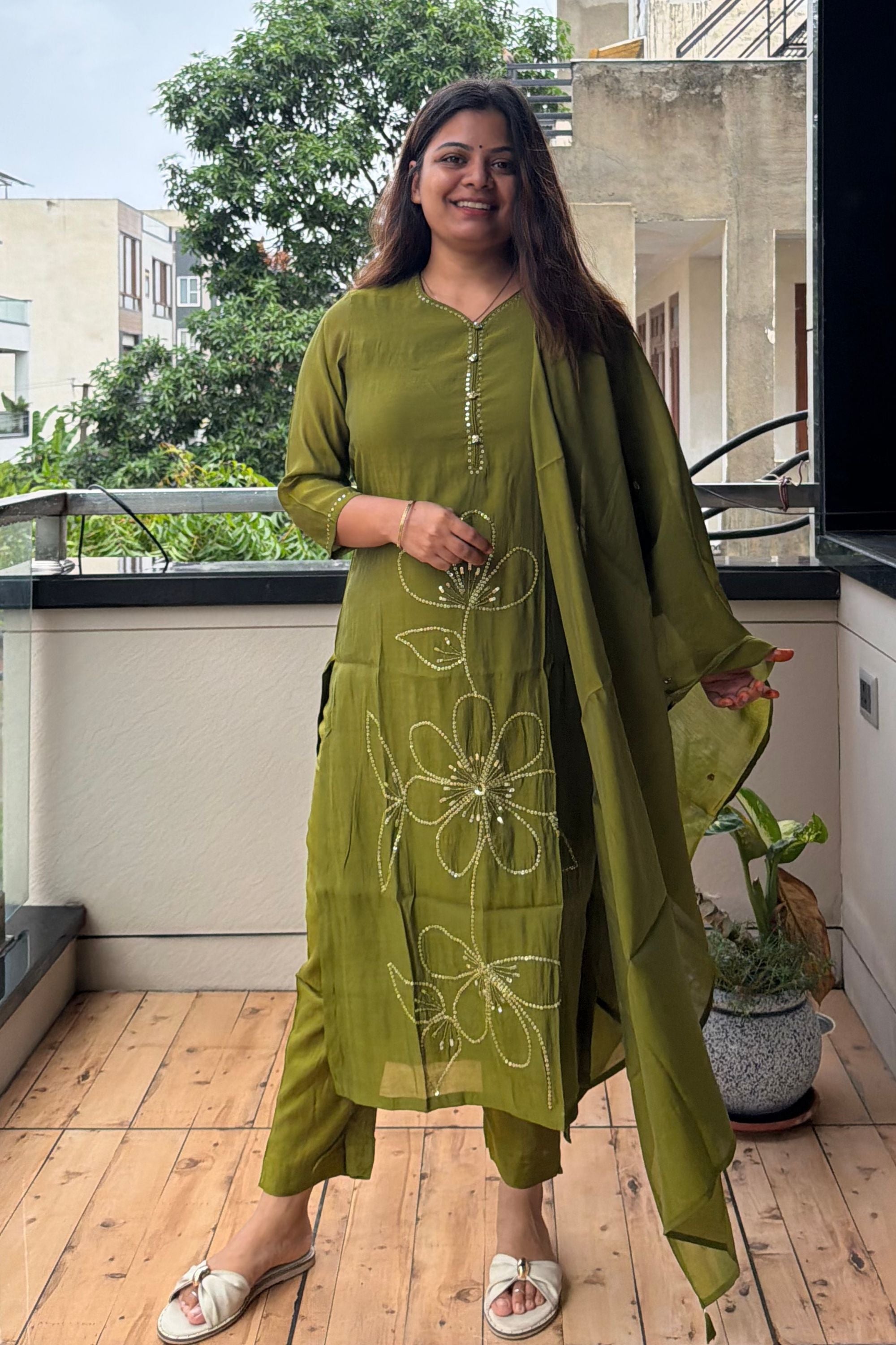 Dupatta Pant Set