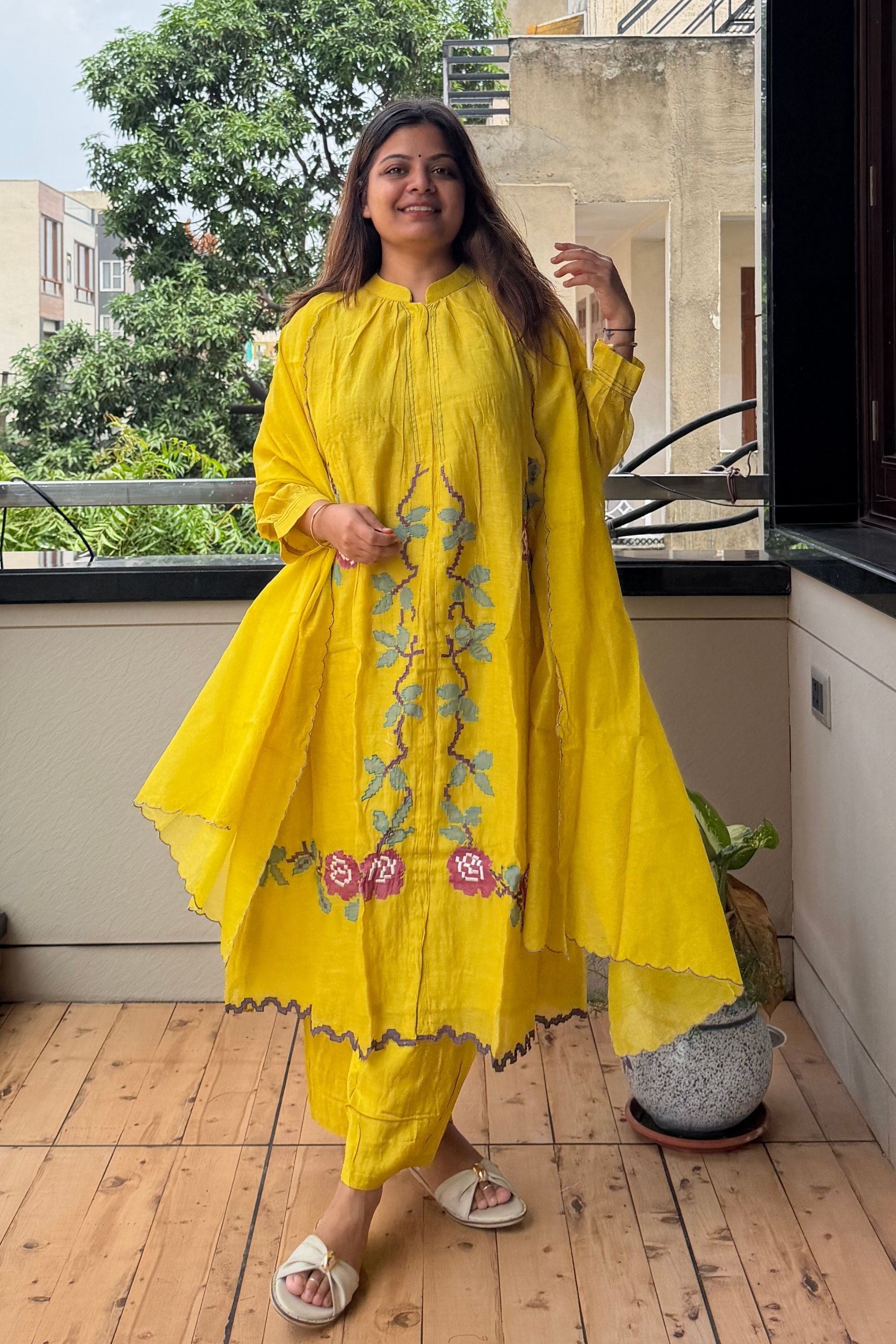 Dupatta Pant Set