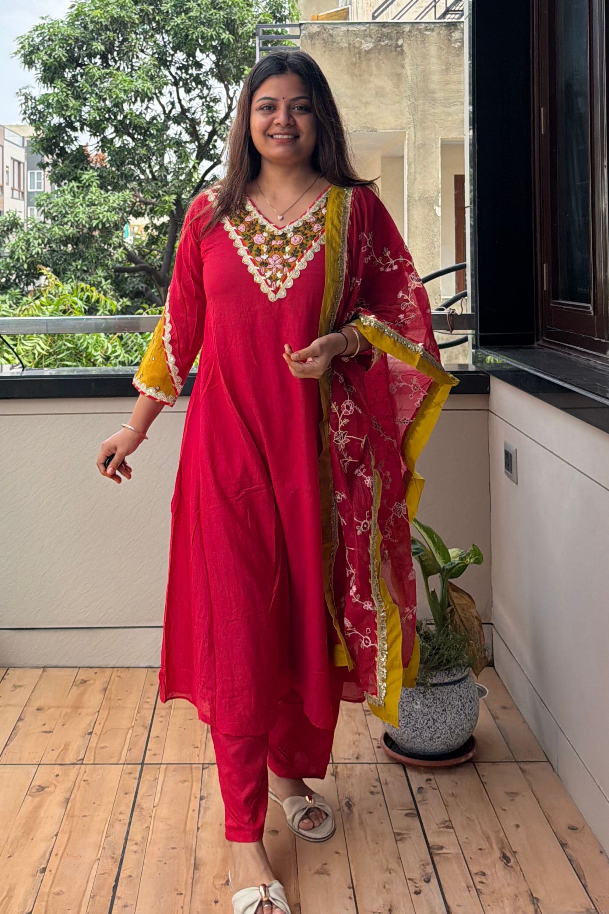 Dupatta Pant Set