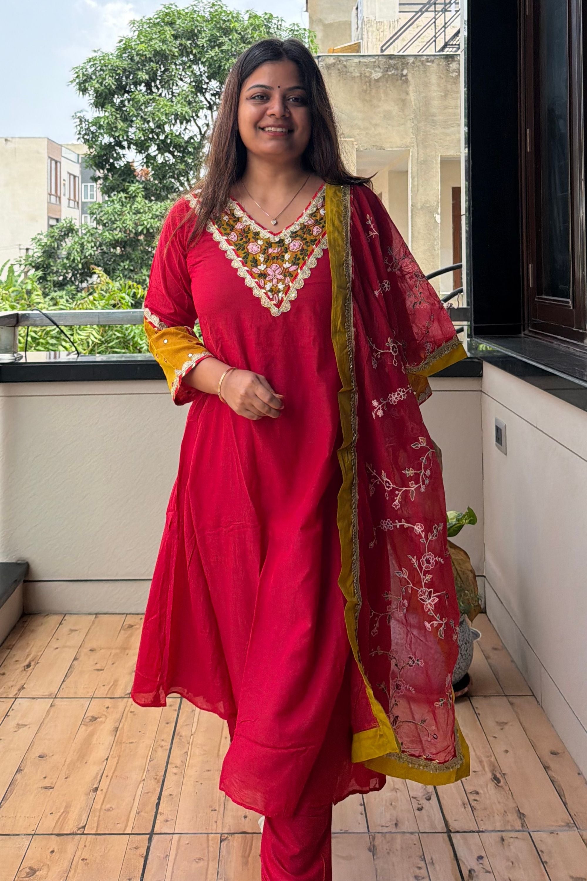 Dupatta Pant Set