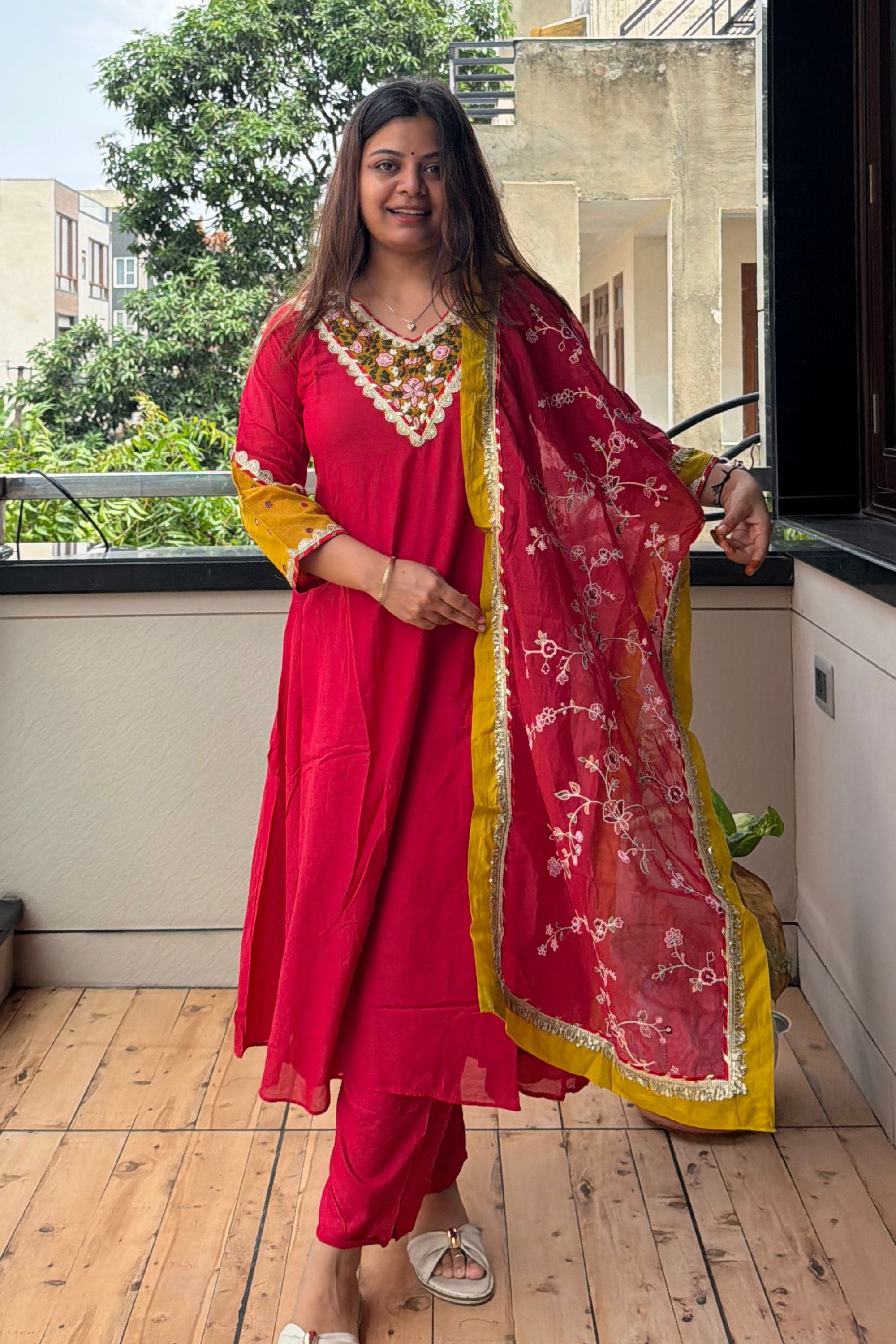 Dupatta Pant Set