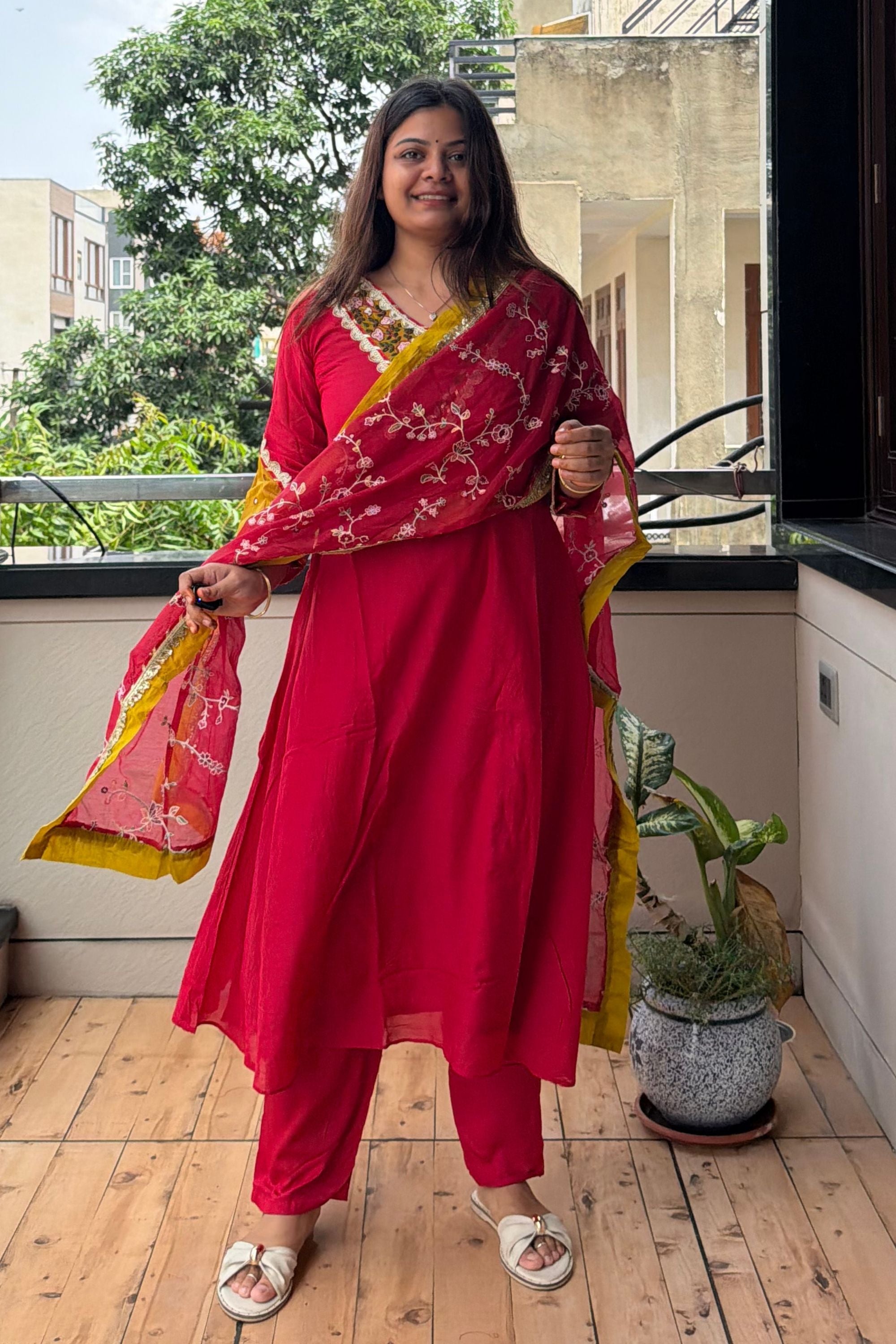 Dupatta Pant Set