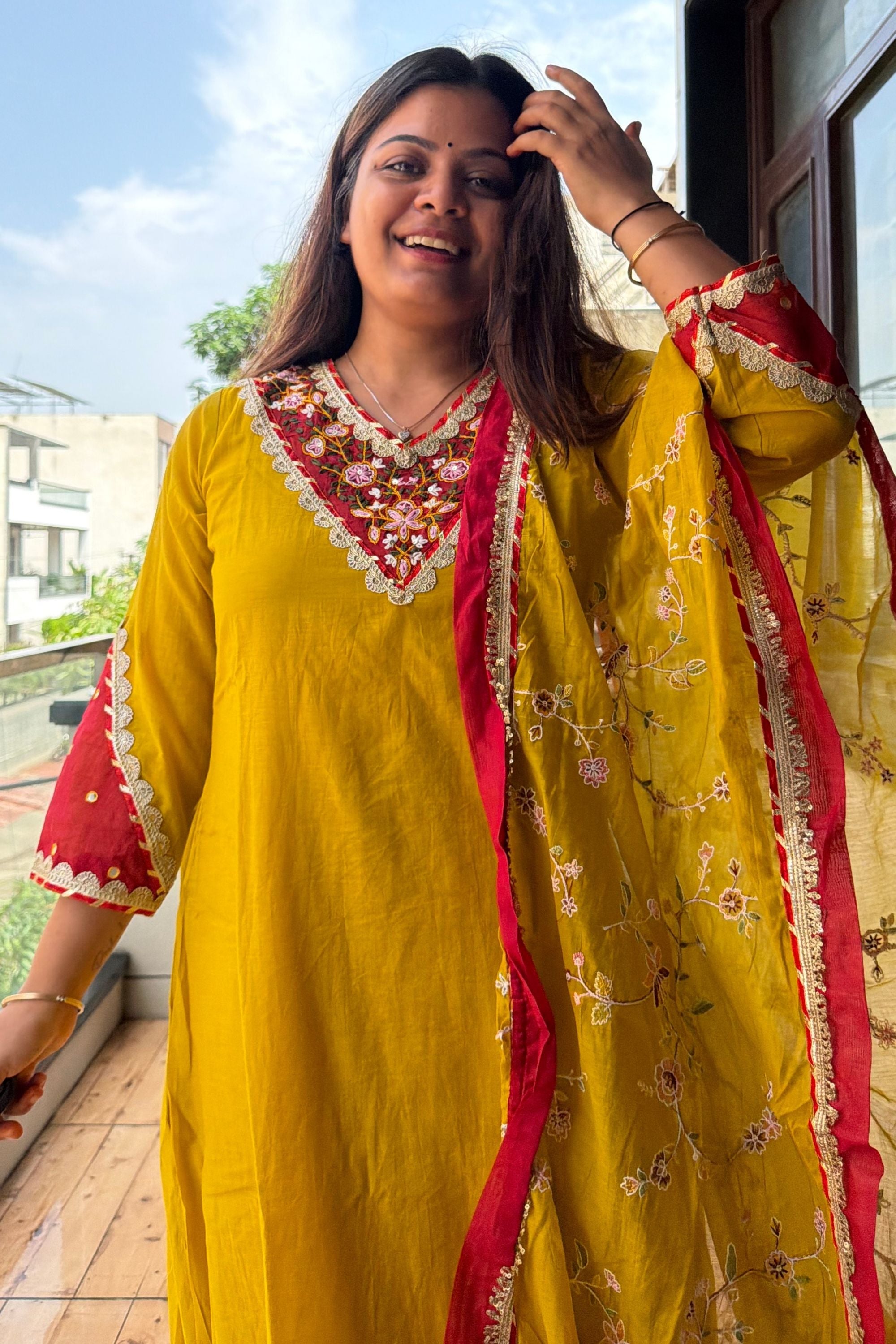 Dupatta Pant Set