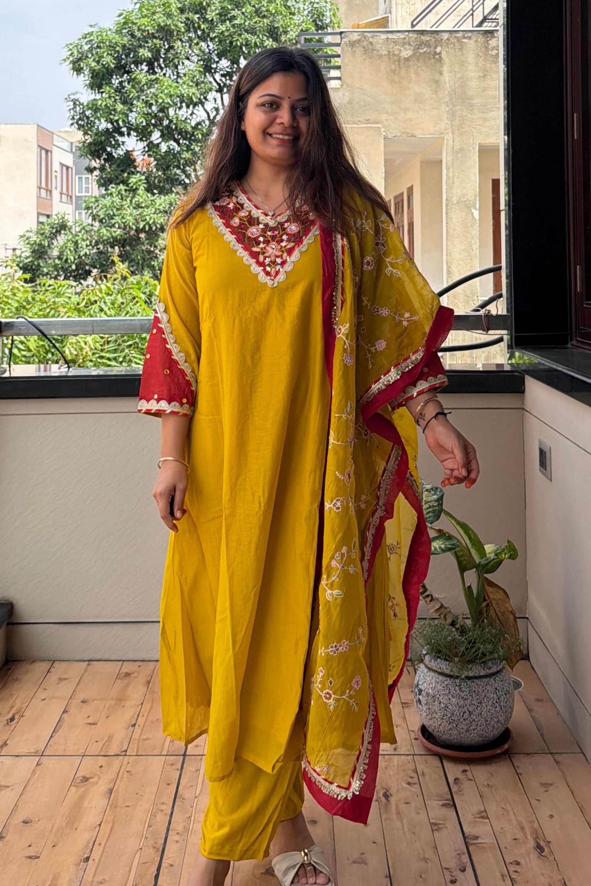 Dupatta Pant Set