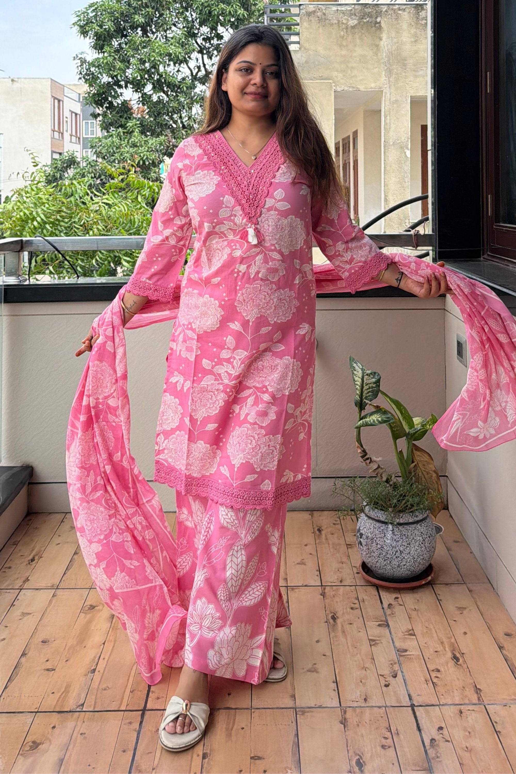 Dupatta Pant Set
