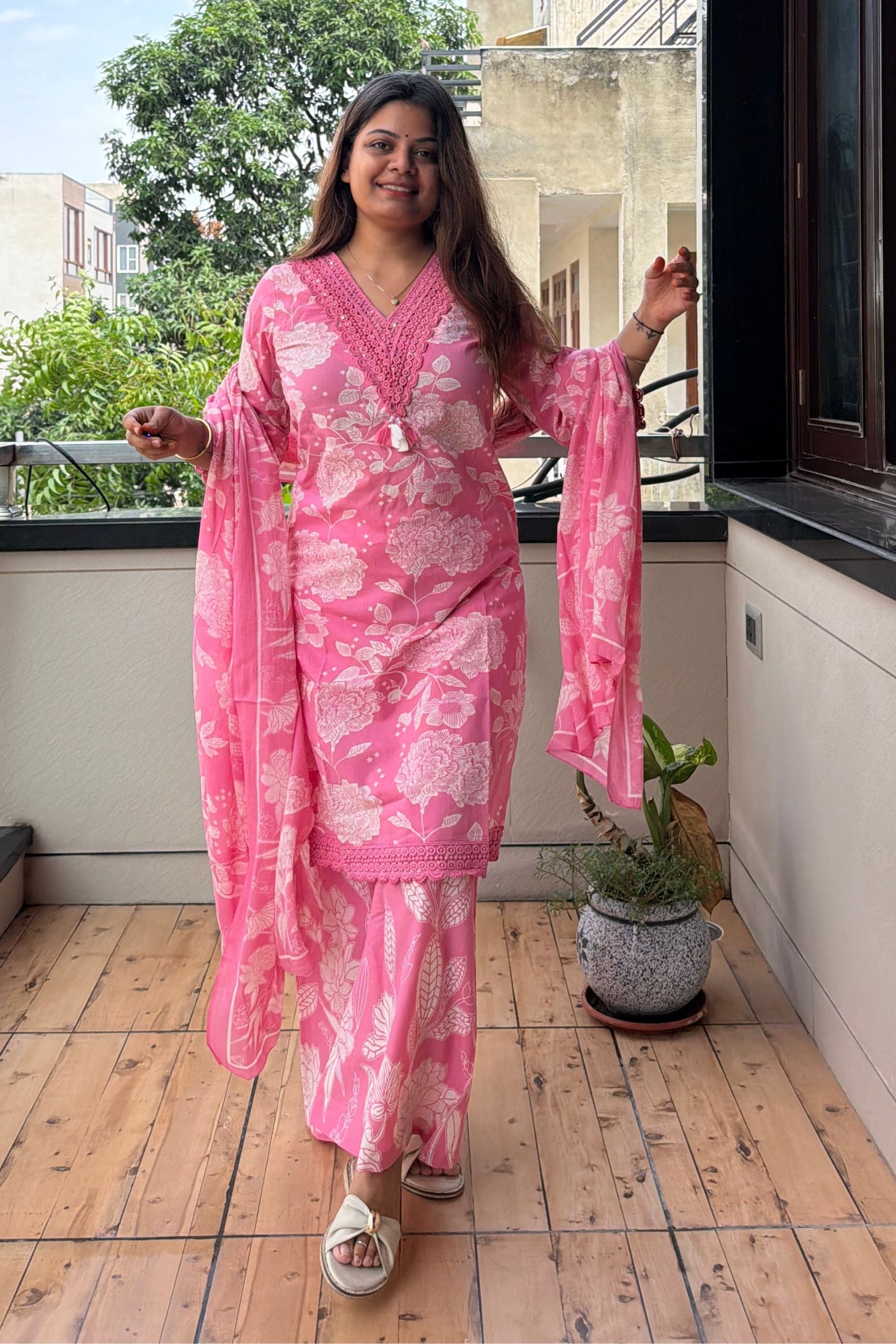 Dupatta Pant Set