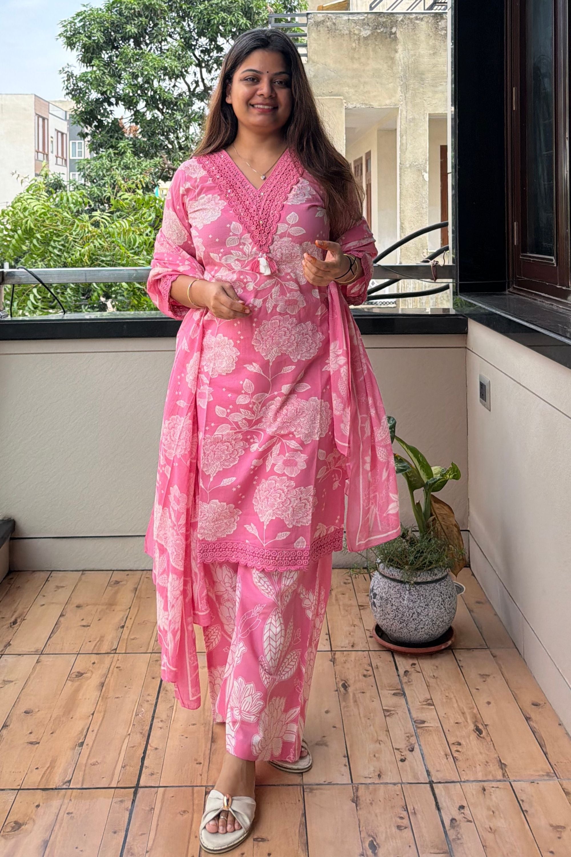 Dupatta Pant Set