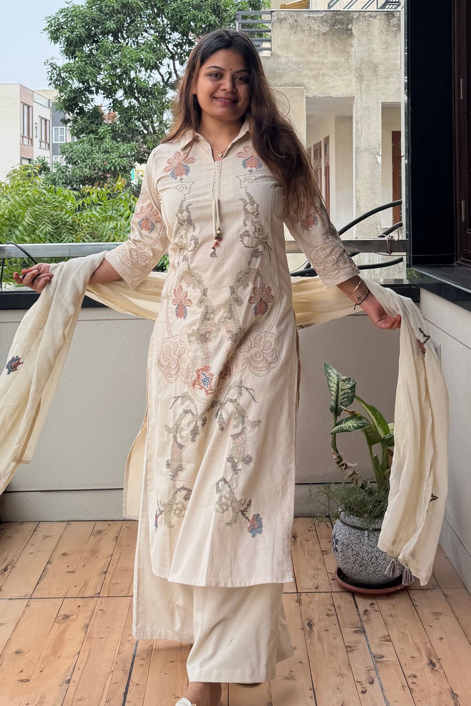 Dupatta Pant Set