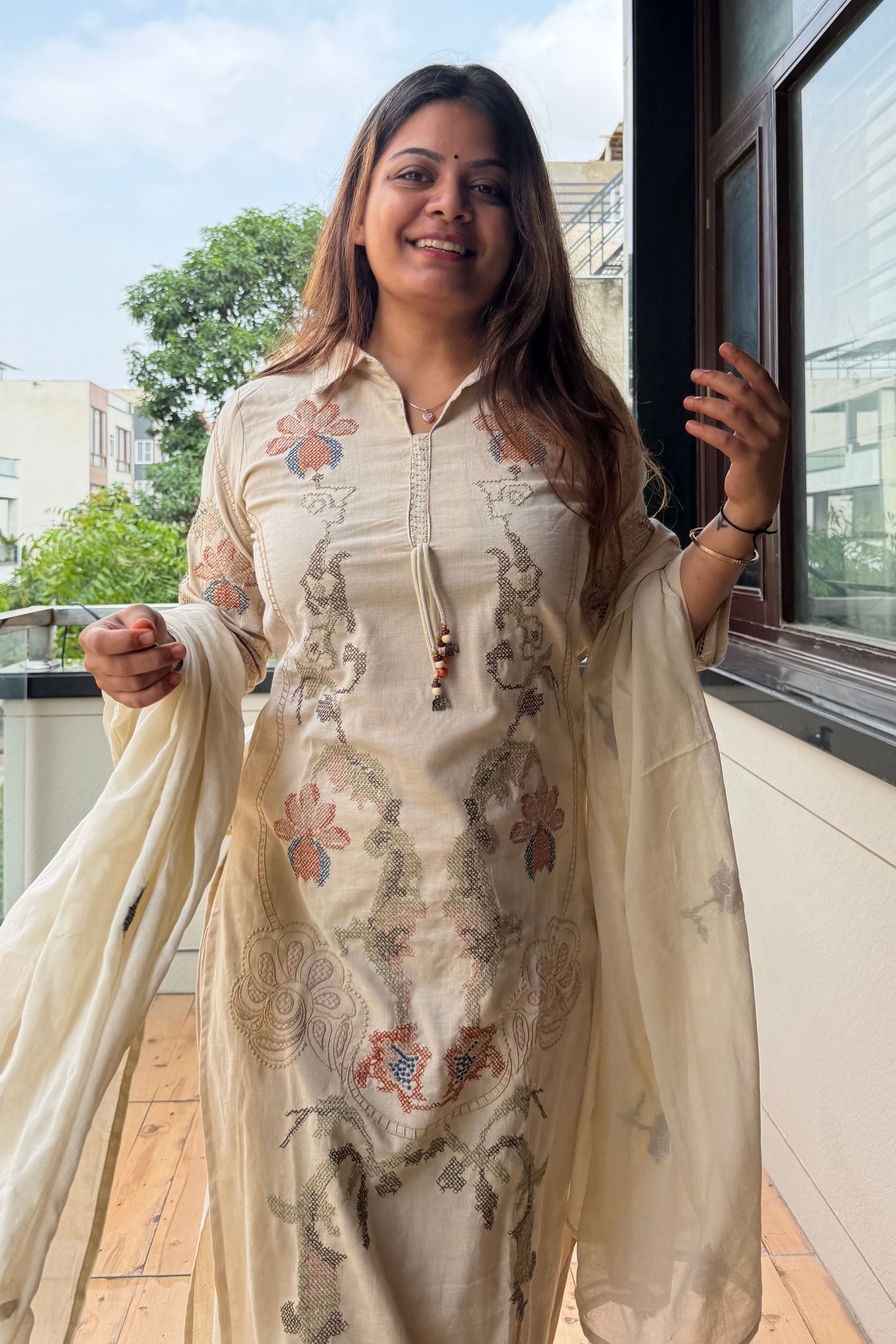 Dupatta Pant Set