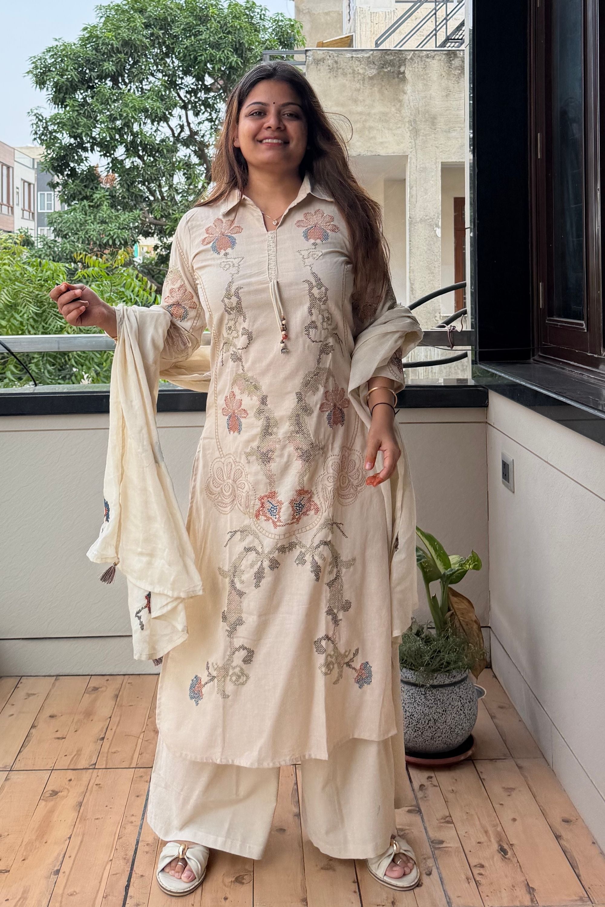 Dupatta Pant Set