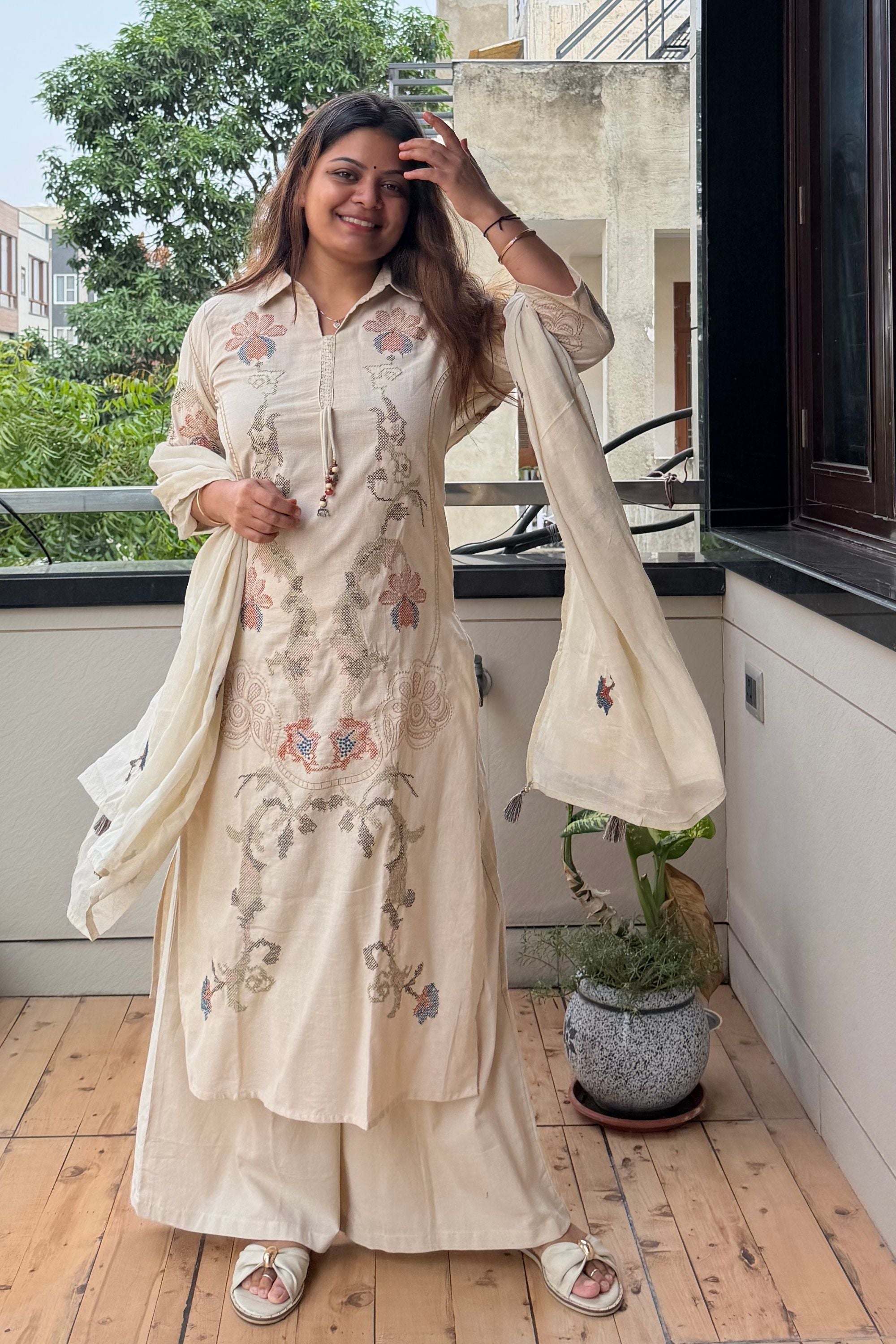 Dupatta Pant Set